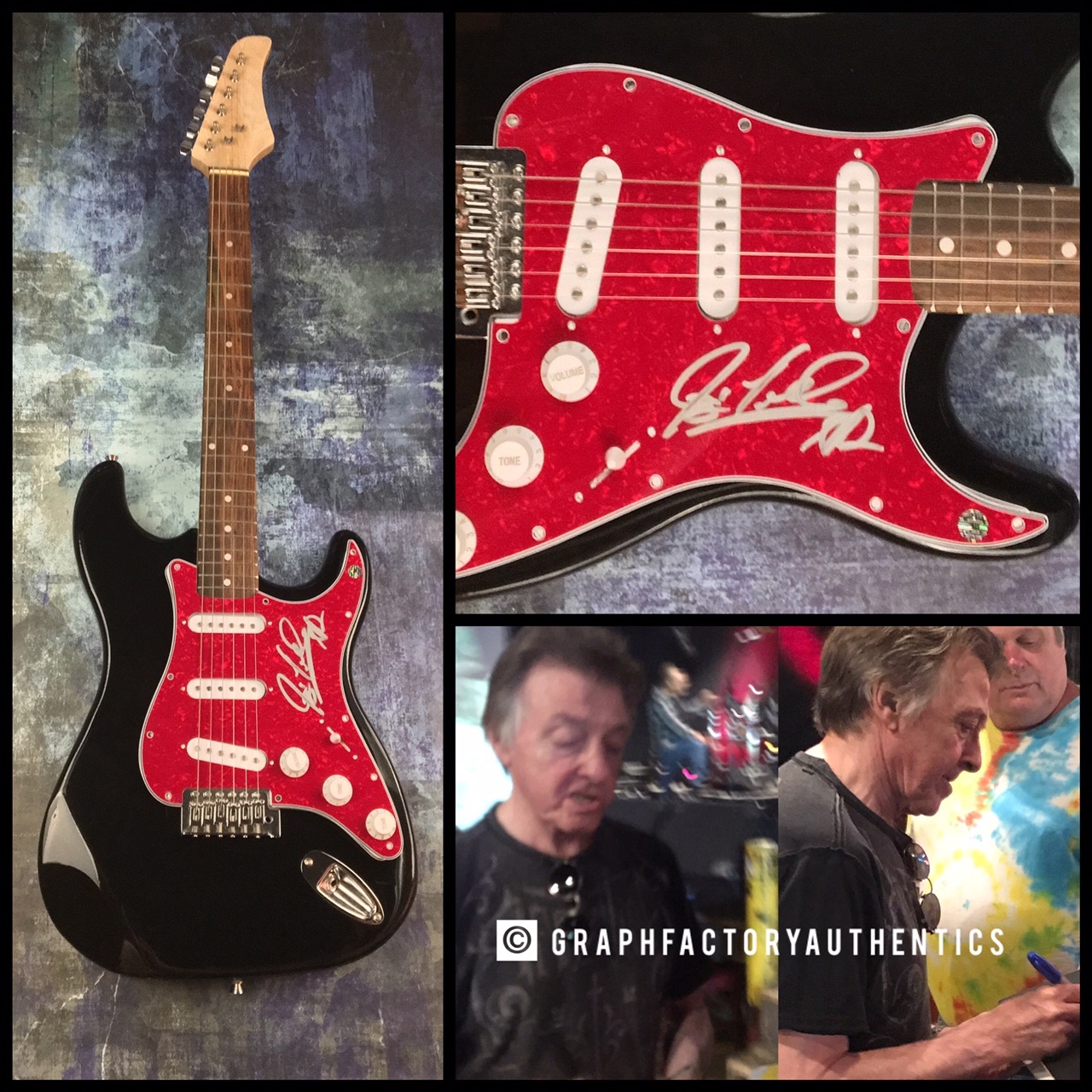 GFA Badfinger Guitarist * JOEY MOLLAND * Signed Electric Guitar PROOF AD2 COA