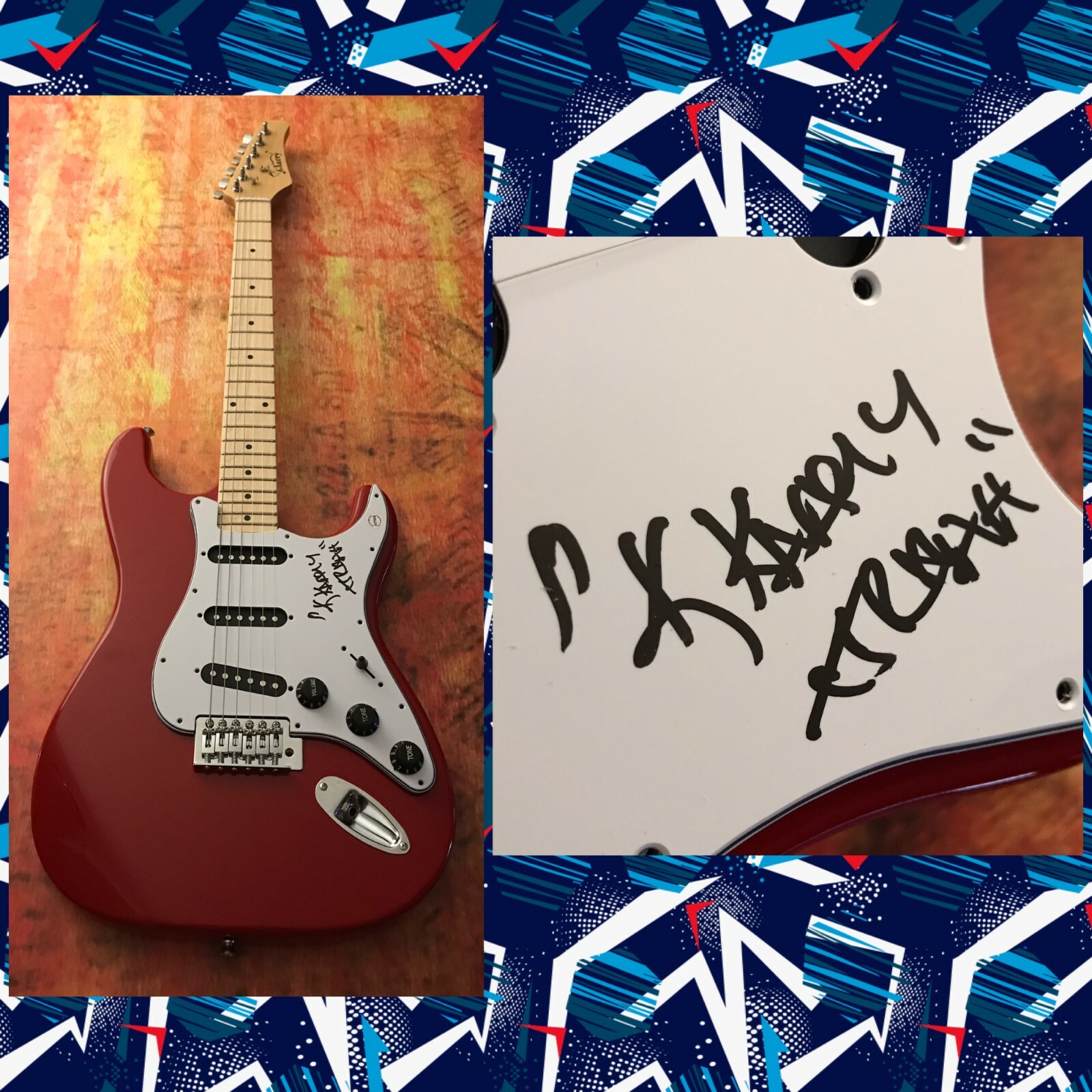 GFA 10% Bubba Glowed Up Star * KAYTRANDA * Signed Electric Guitar PROOF K2 COA