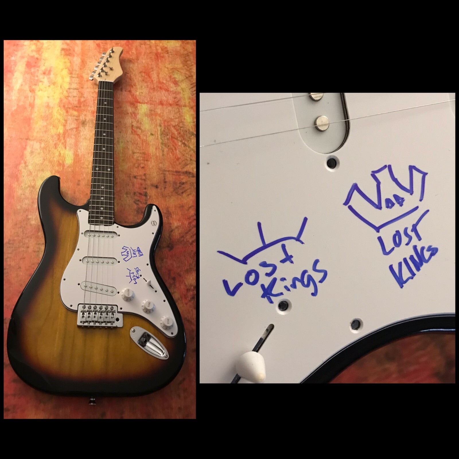 GFA Robert Abisi & Nick Shanholtz * LOST KINGS * Signed Electric Guitar L4 COA