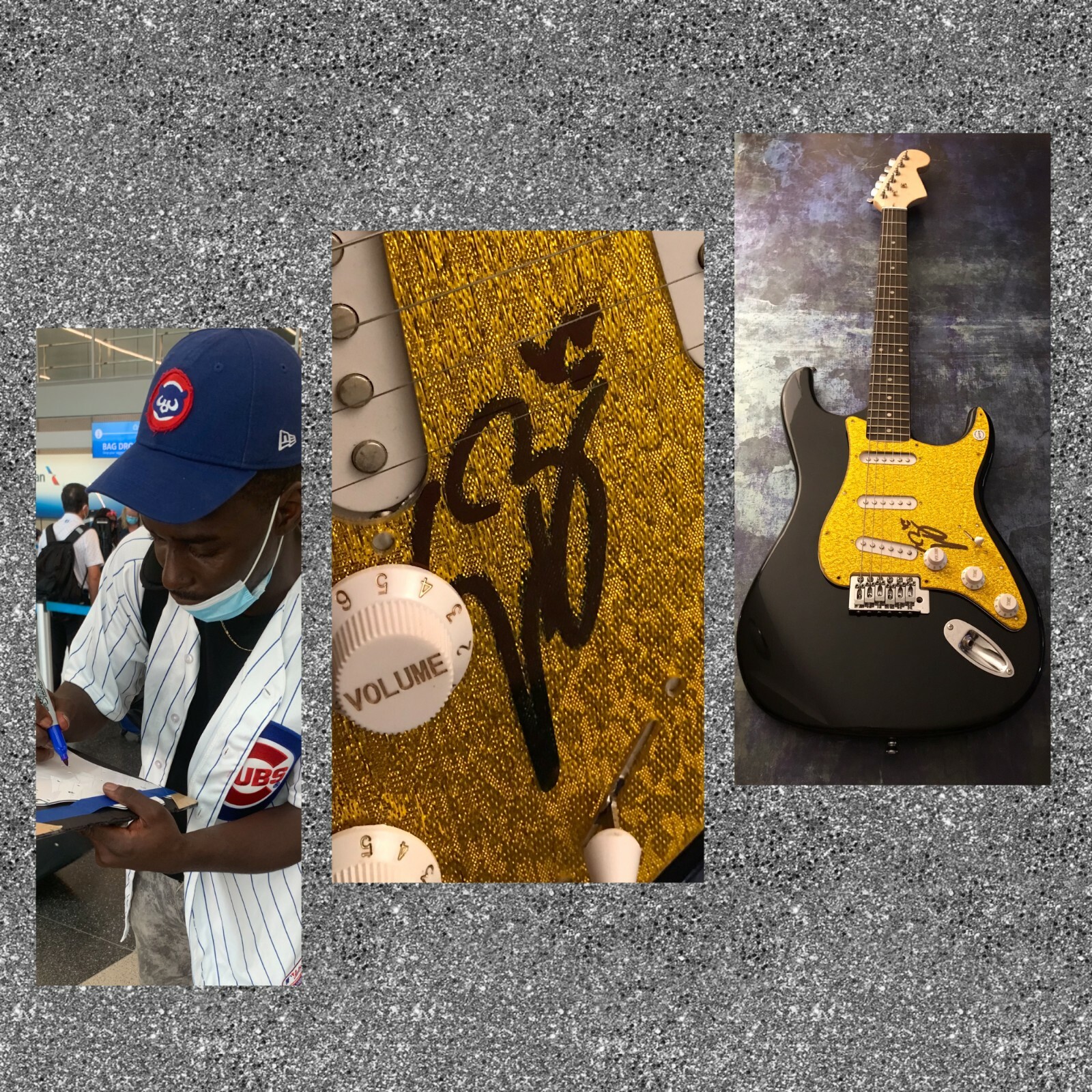 GFA The Black Pumas Fire * ERIC BURTON * Signed Electric Guitar PROOF E2 COA