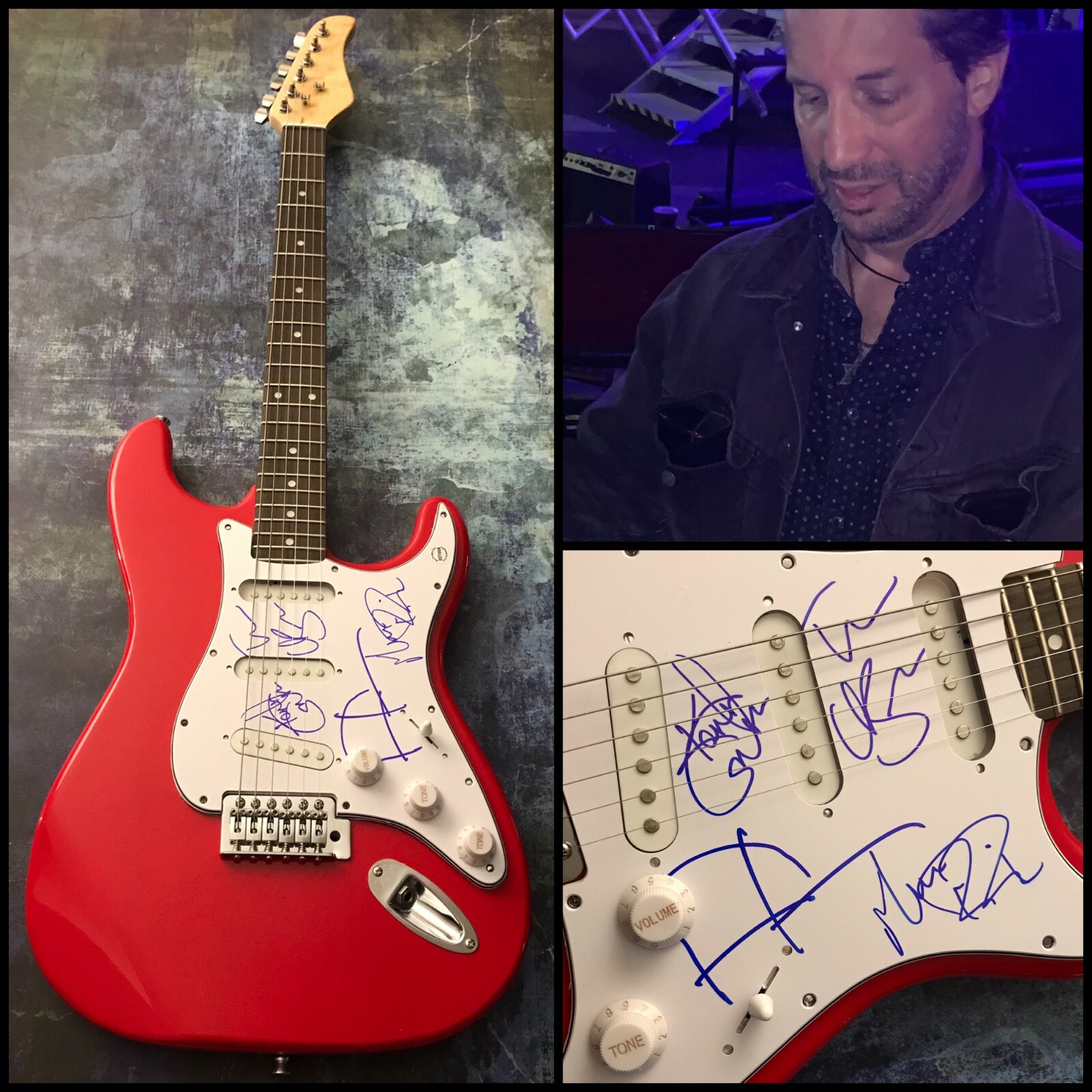 GFA Gary Louris x4 Band * THE JAYHAWKS * Signed Electric Guitar PROOF J2 COA