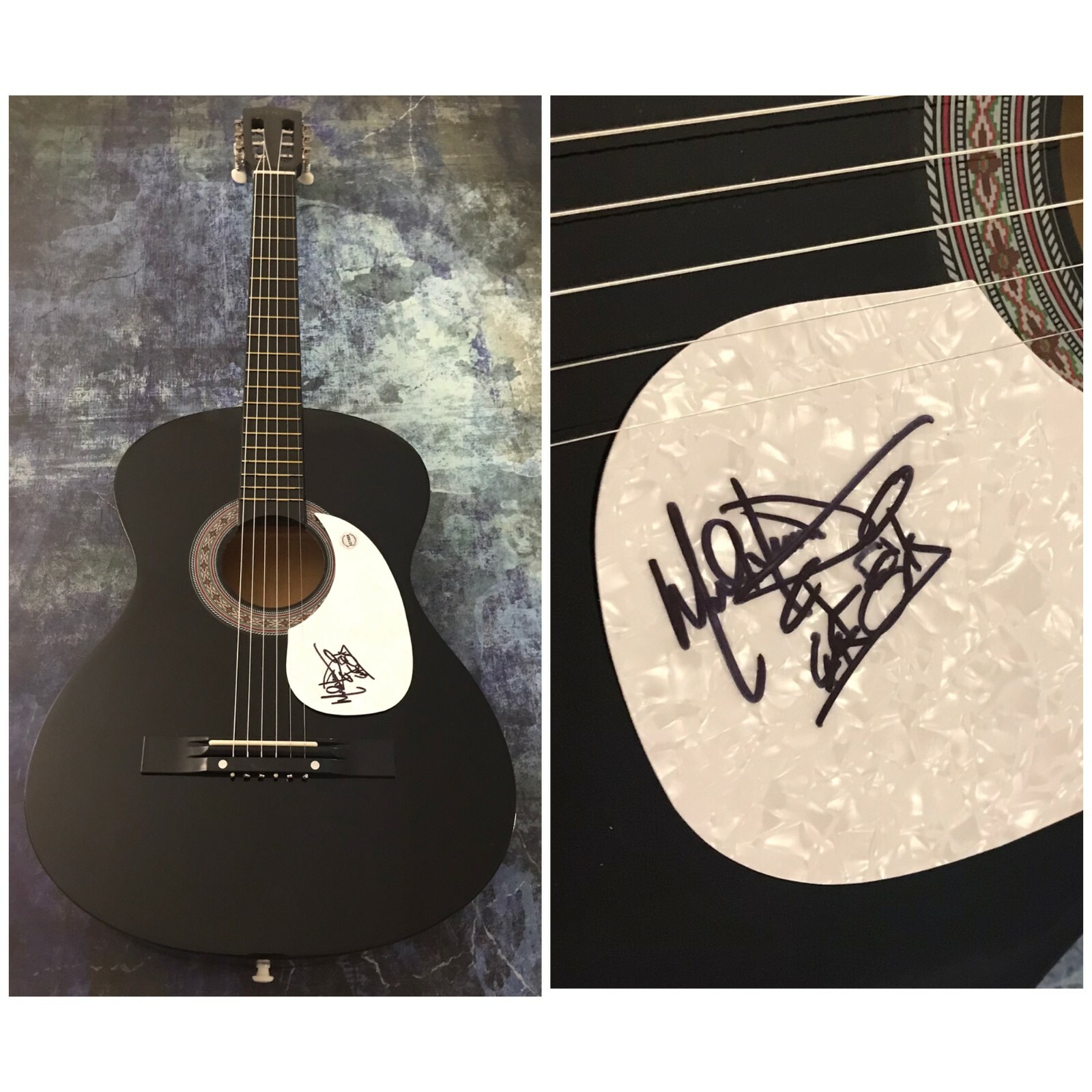 GFA Alabama Band Drummer * MARK HERNDON * Signed Acoustic Guitar M2 COA