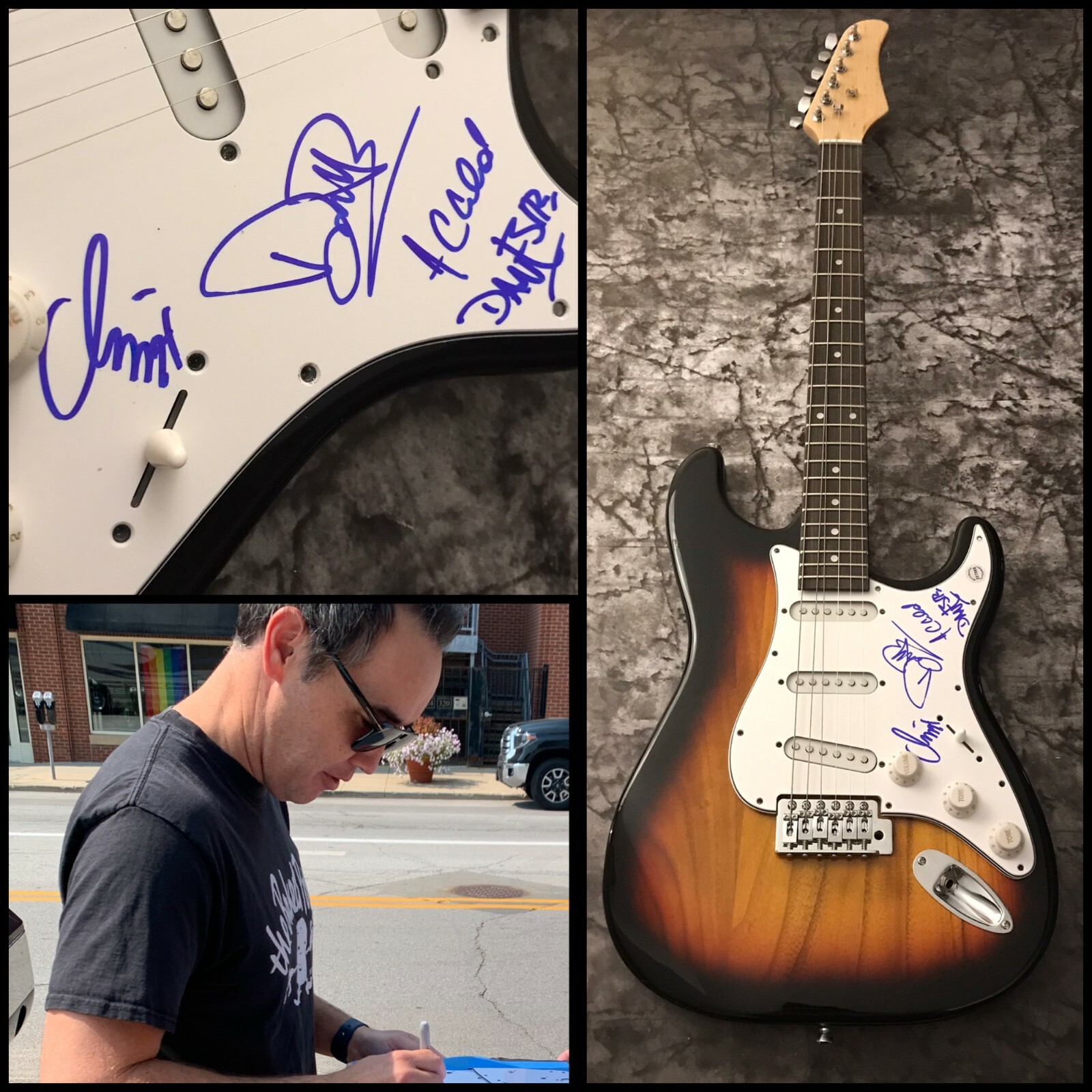 GFA The Reason Doug Robb x4 Band * HOOBASTANK * Signed Electric Guitar H2 COA