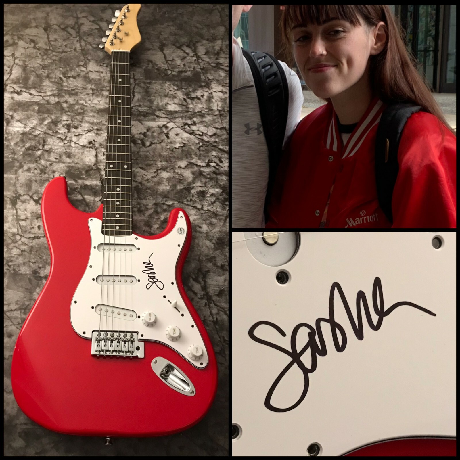 GFA Love Runs Out * SASHA ALEX SLOAN * Signed Electric Guitar PROOF COA