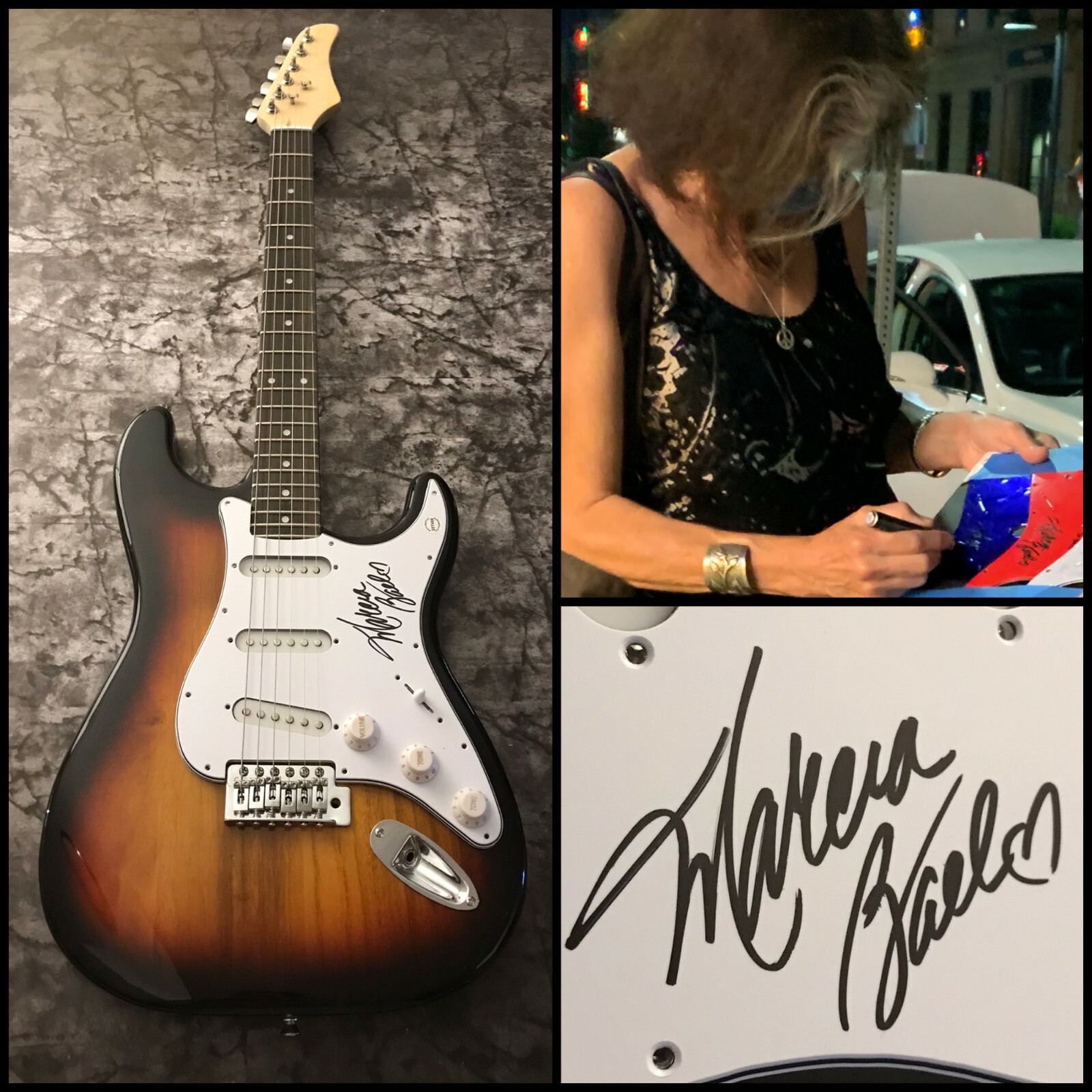 GFA Dreams Come True Jazz Star * MARCIA BALL * Signed Electric Guitar PROOF COA