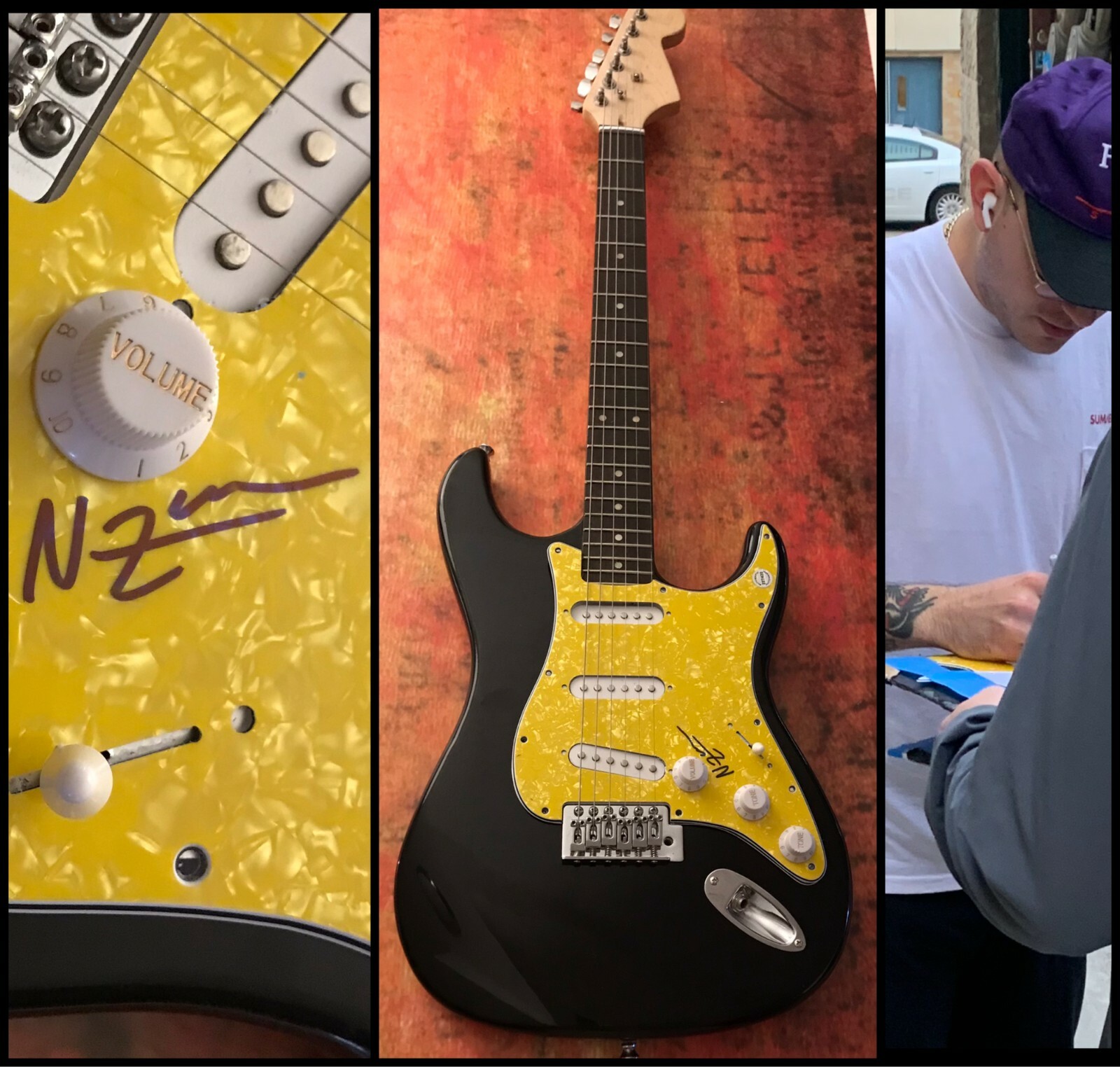 GFA Nick Zawisa Unrequited Love * BREAKUP SHOES * Signed Electric Guitar B3 COA