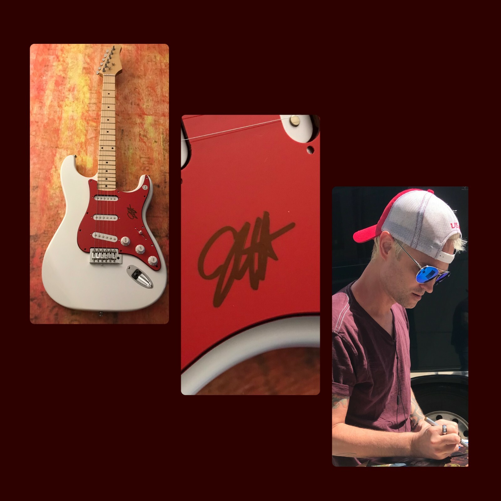 GFA Stone Temple Pilots Band * JEFF GUTT * Signed Electric Guitar PROOF J4 COA