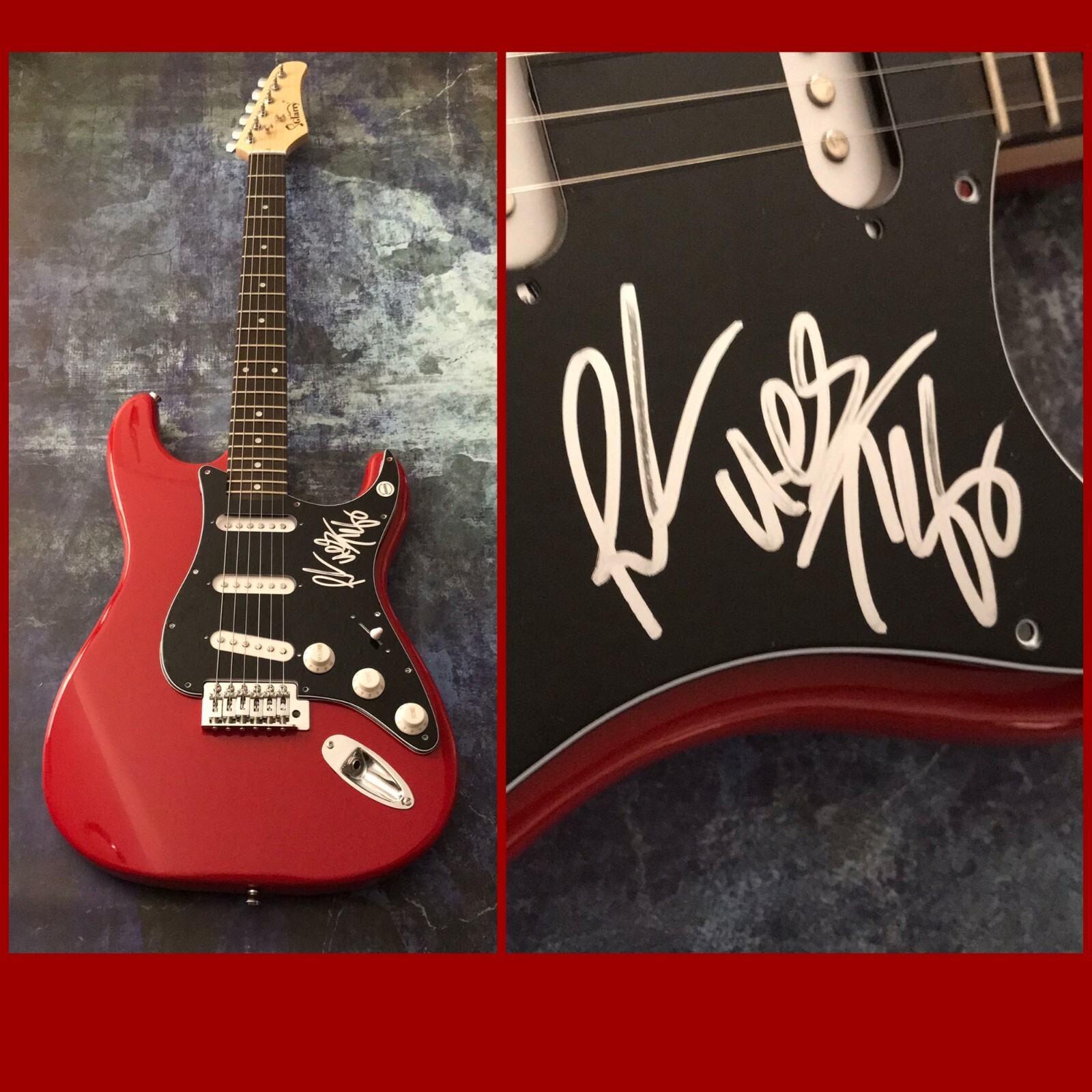 GFA Uncle Snap & Rooster Duo * THE LACS * Signed Electric Guitar L3 COA