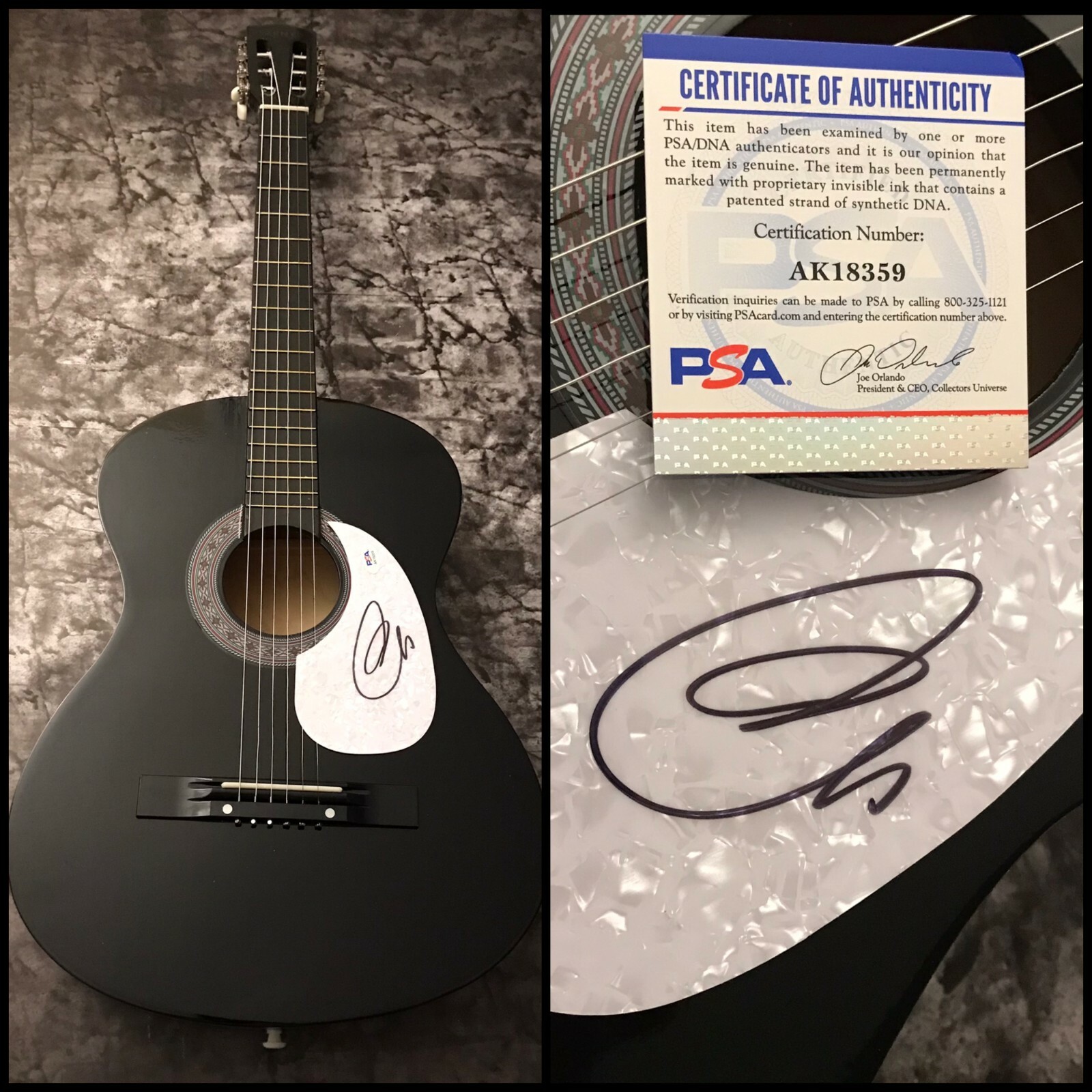 PSA Yes Band Frontman * JON ANDERSON * Signed Acoustic Guitar COA
