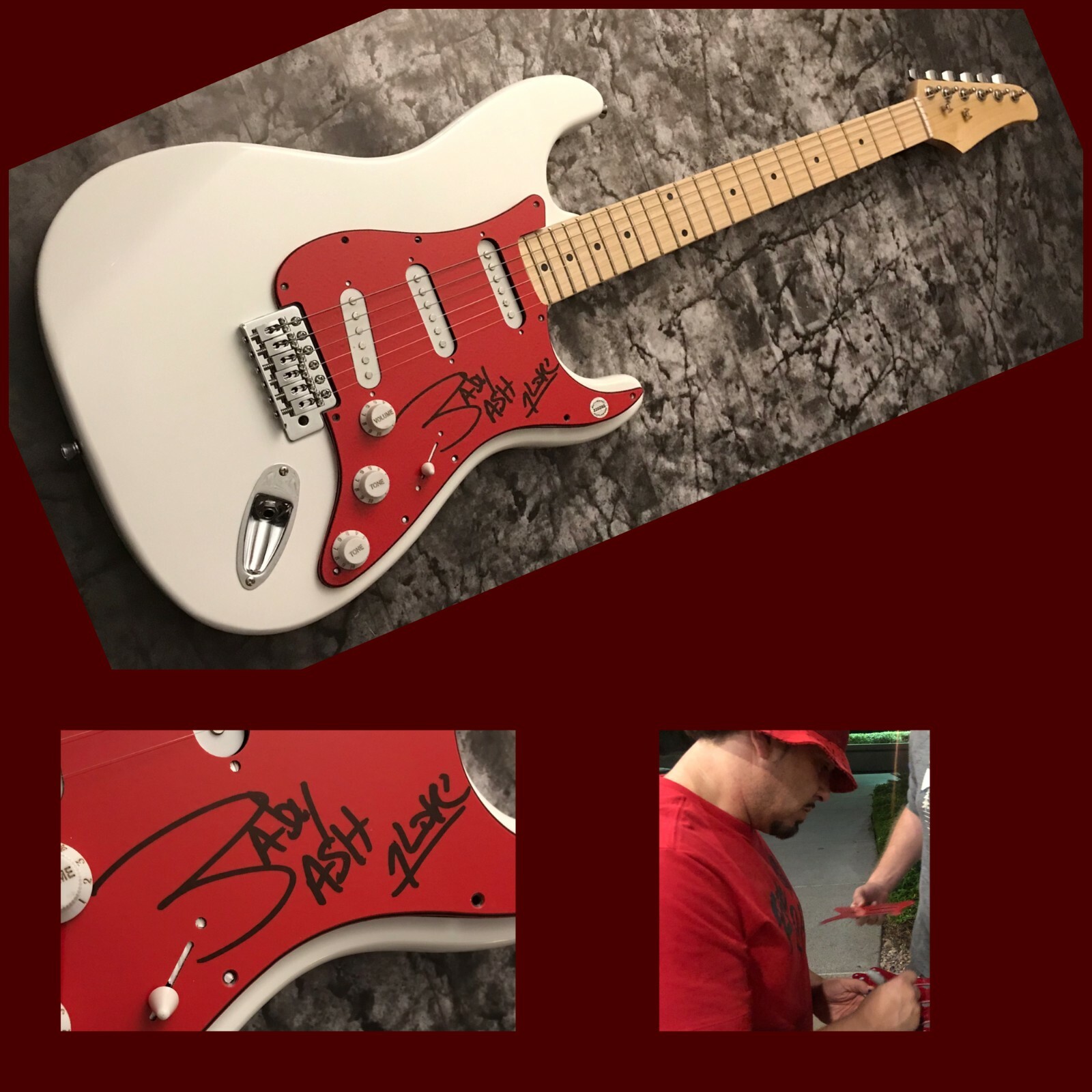 GFA Savage Dreams Suga Suga * BABY BASH * Signed Electric Guitar PROOF B2 COA