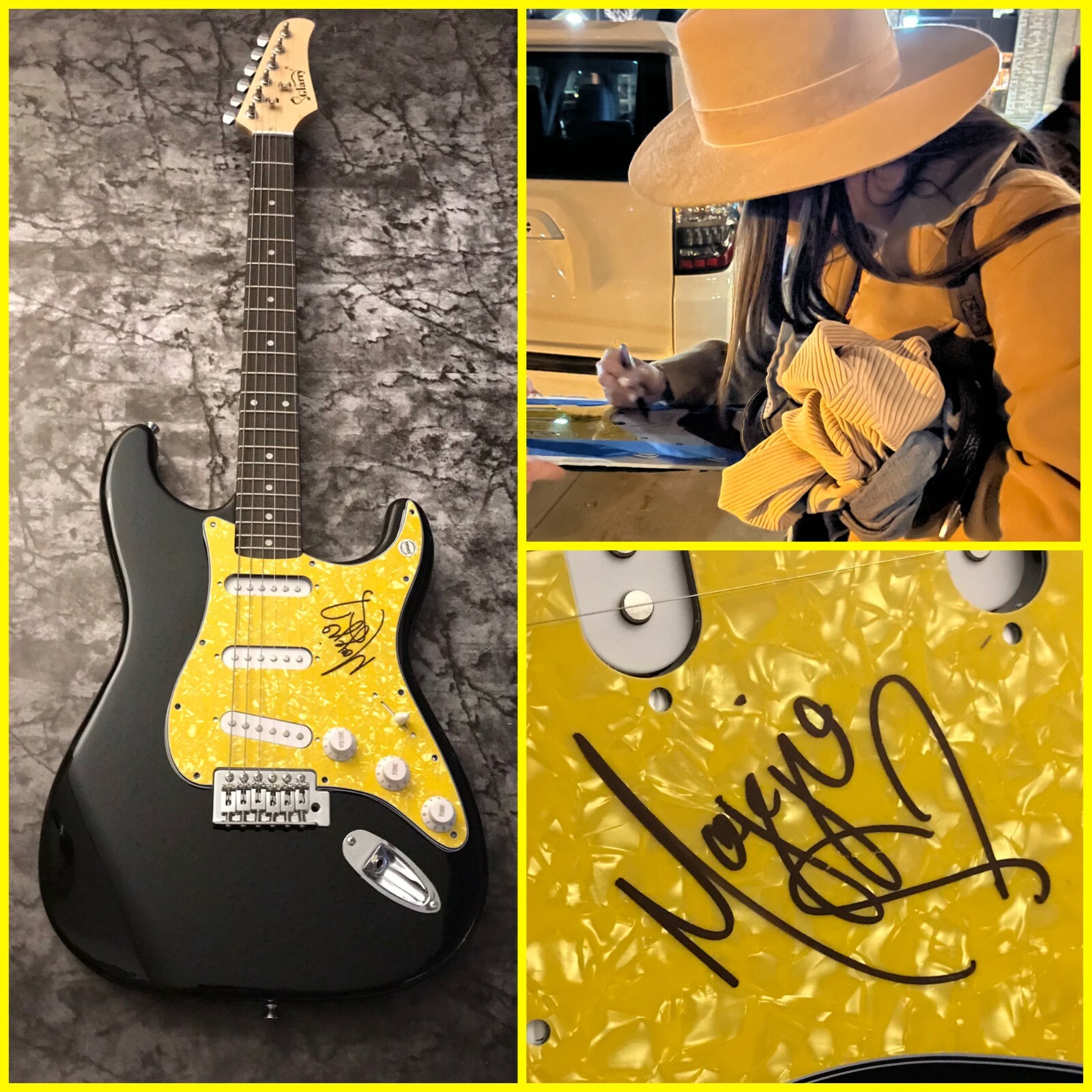 GFA Think About Me Star * MAGGIE BAUGH * Signed Electric Guitar PROOF M1 COA