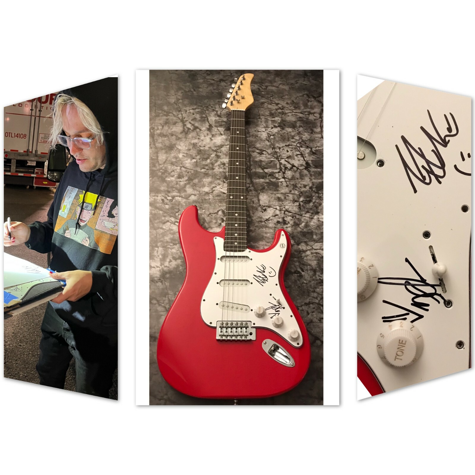 GFA Tyler Smith & Zach Hansen * THE WORD ALIVE * Signed Electric Guitar COA