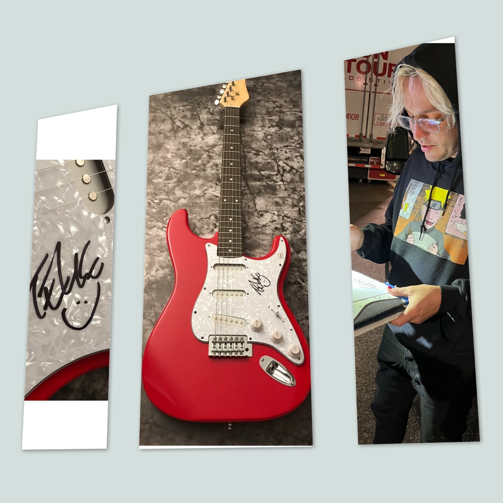 GFA the Word Alive Telle Singer * TYLER SMITH * Signed Electric Guitar T4 COA