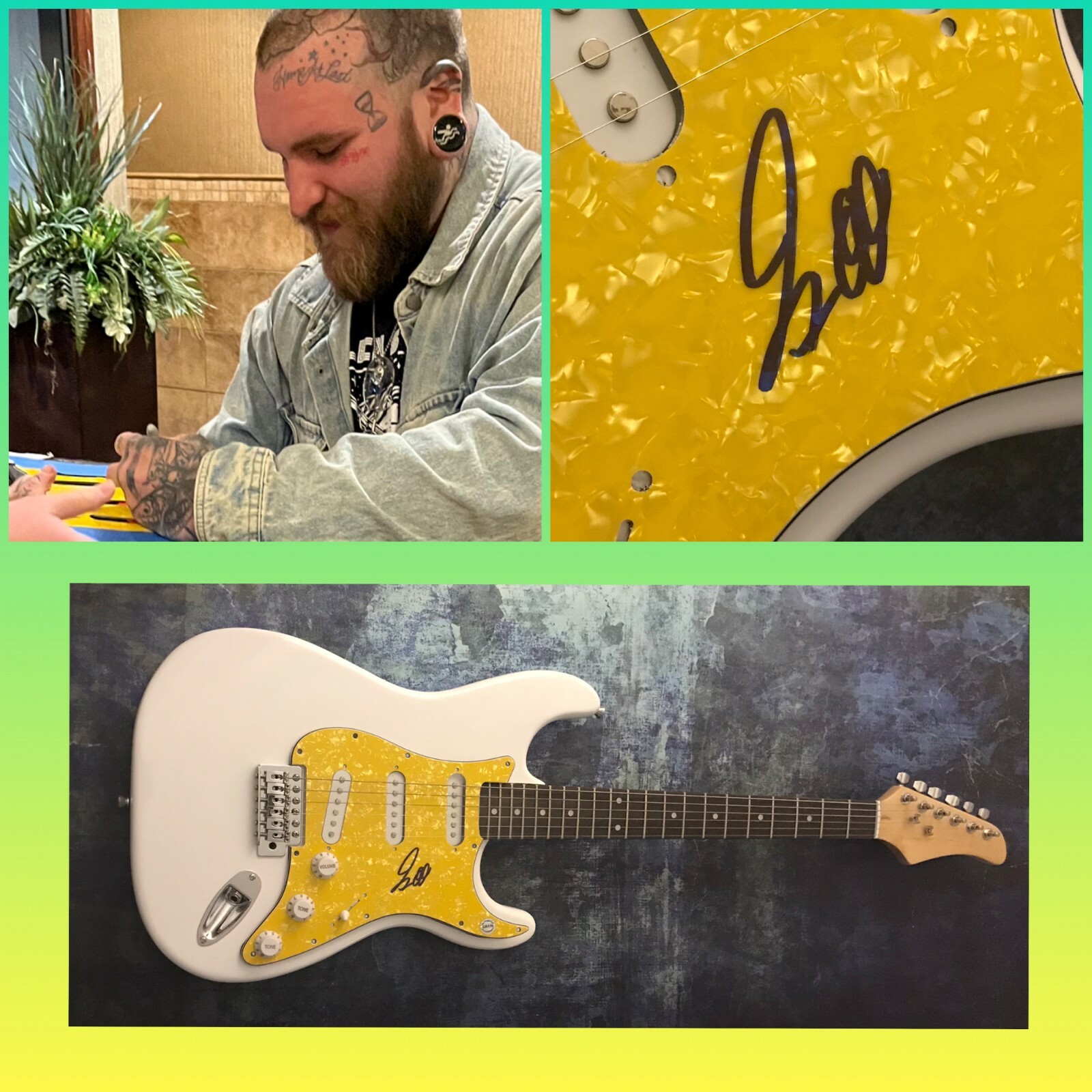 GFA Tough Love 911 Simple Things * TEDDY SWIMS * Signed Electric Guitar T3 COA