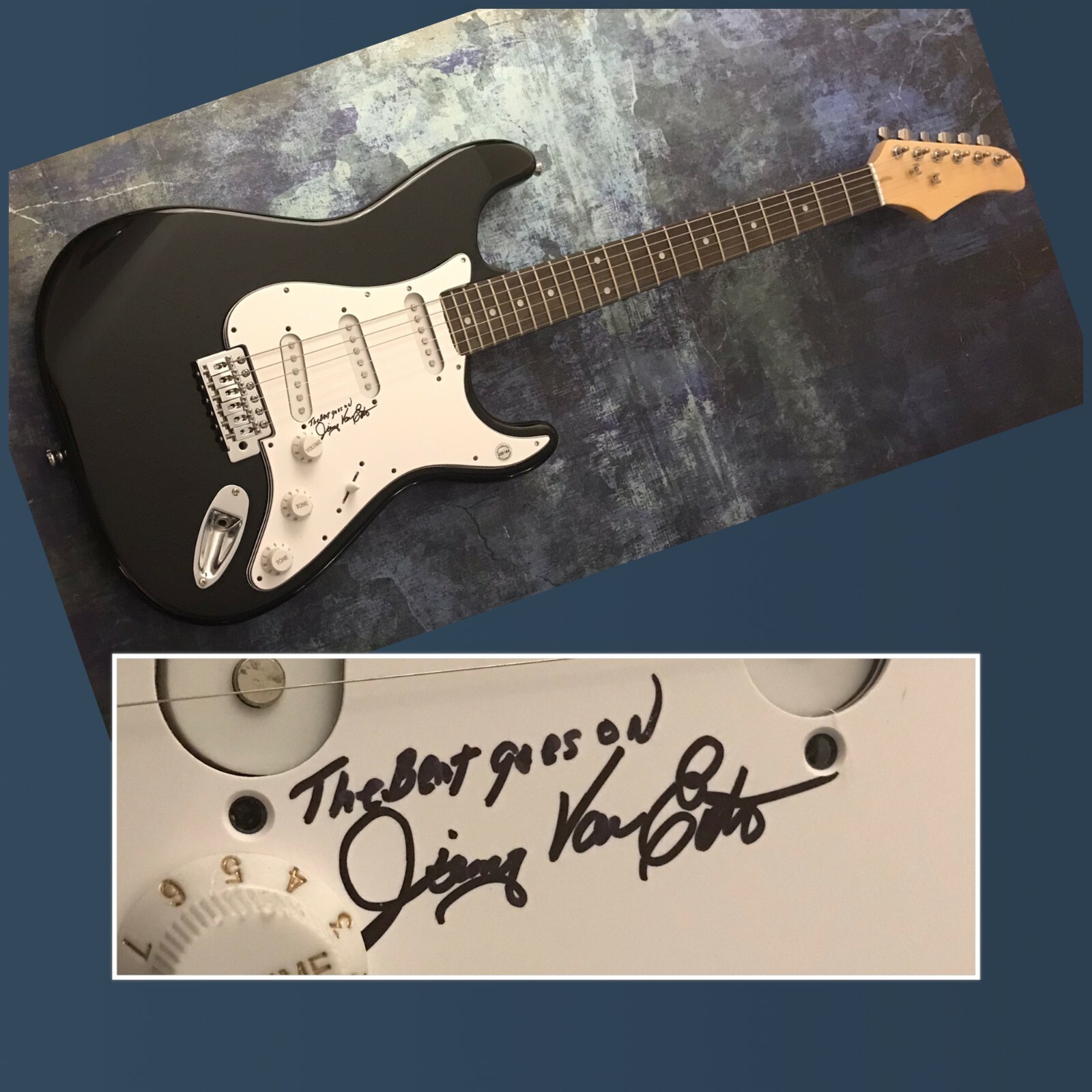 GFA Jerry Lee Lewis Drummer * JIMMY VAN EATON * Signed Electric Guitar COA