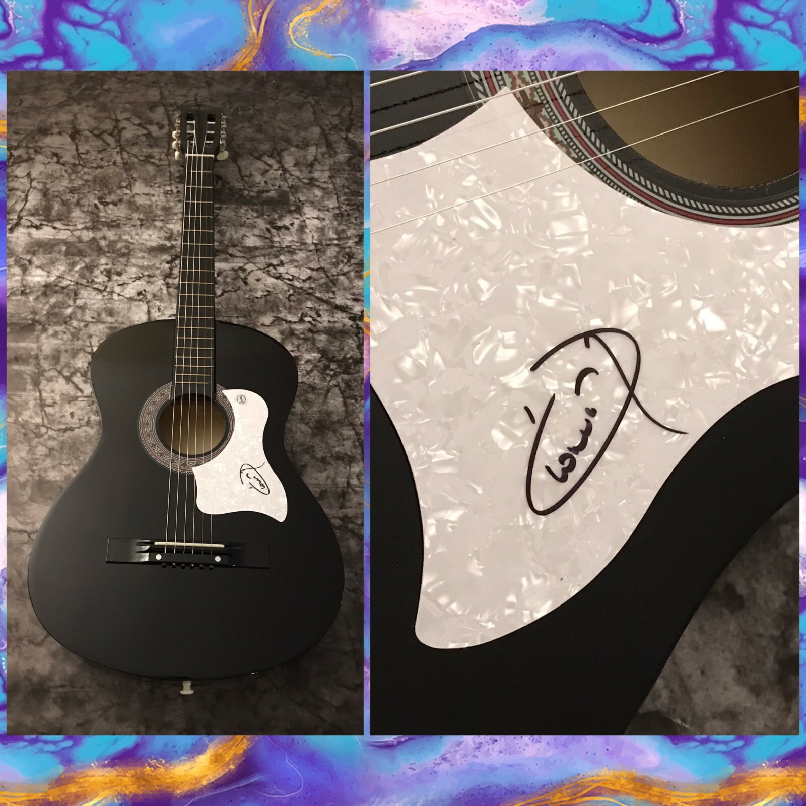 GFA That's What Fiends Are For * DIONNE WARWICK * Signed Acoustic Guitar D3 COA