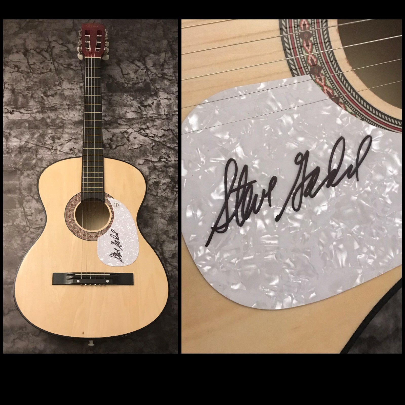 GFA Way Back Home Drummer Star * STEVE GADD * Signed Acoustic Guitar COA