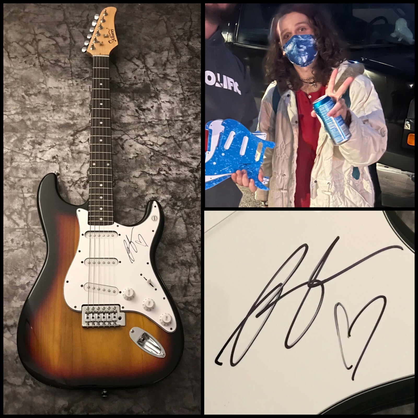 GFA Indiana Small Talk Caroline * BRISTON MARONEY * Signed Electric Guitar COA