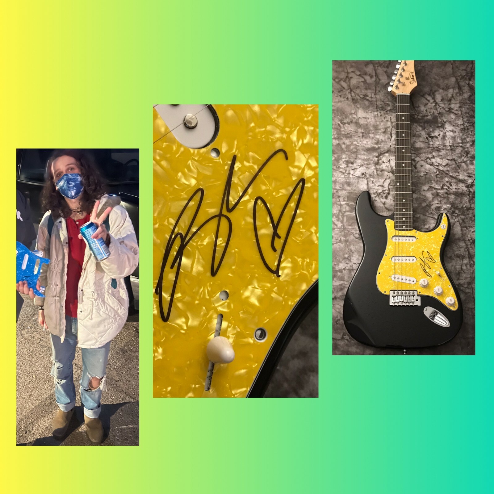 GFA Indiana Small Talk Caroline * BRISTON MARONEY * Signed Electric Guitar COA