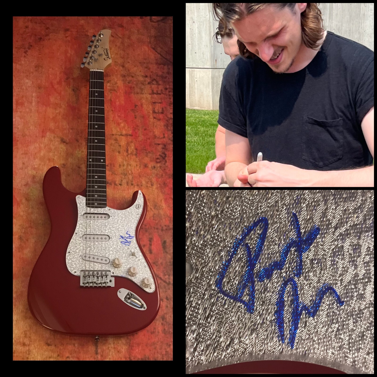 GFA State of the Heart * PATRICK DRONEY * Signed Electric Guitar PROOF P4 COA