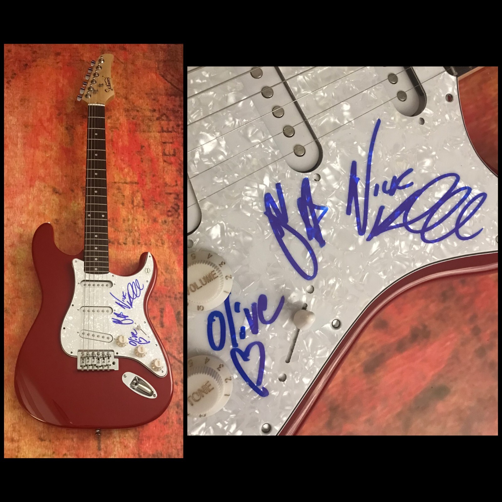 GFA Julia Cumming x3 Band * SUNFLOWER BEAN * Signed Electric Guitar PROOF D COA