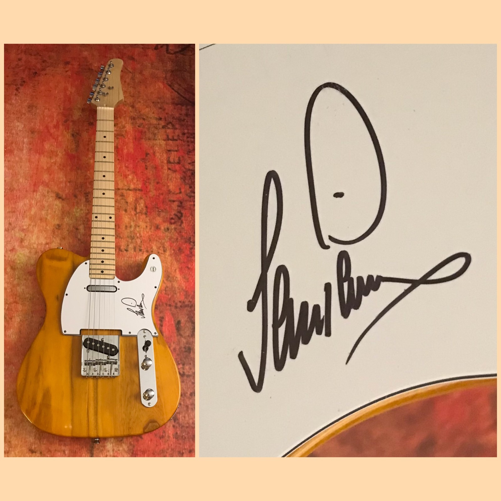 GFA Deep Purple Drummer * IAN PAICE * Signed Electric Tele Guitar COA