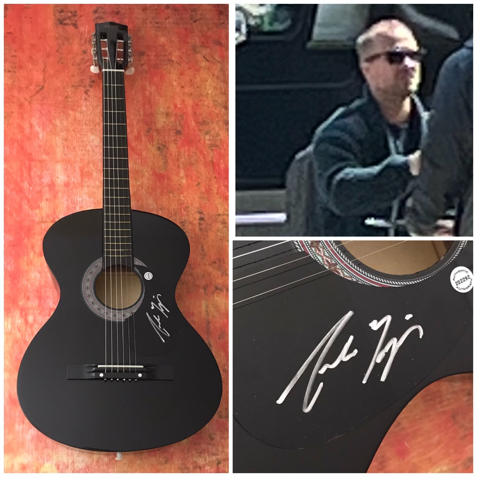GFA Evergreen Jericho * ANDREW RIPP * Signed Acoustic Guitar PROOF A3 COA