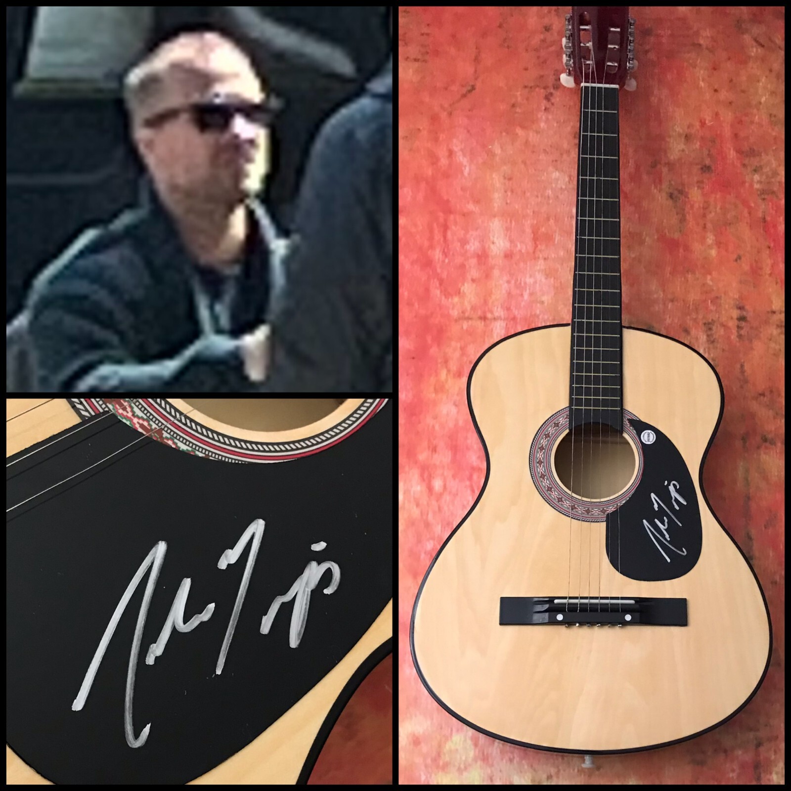 GFA Evergreen Jericho * ANDREW RIPP * Signed Acoustic Guitar PROOF A4 COA