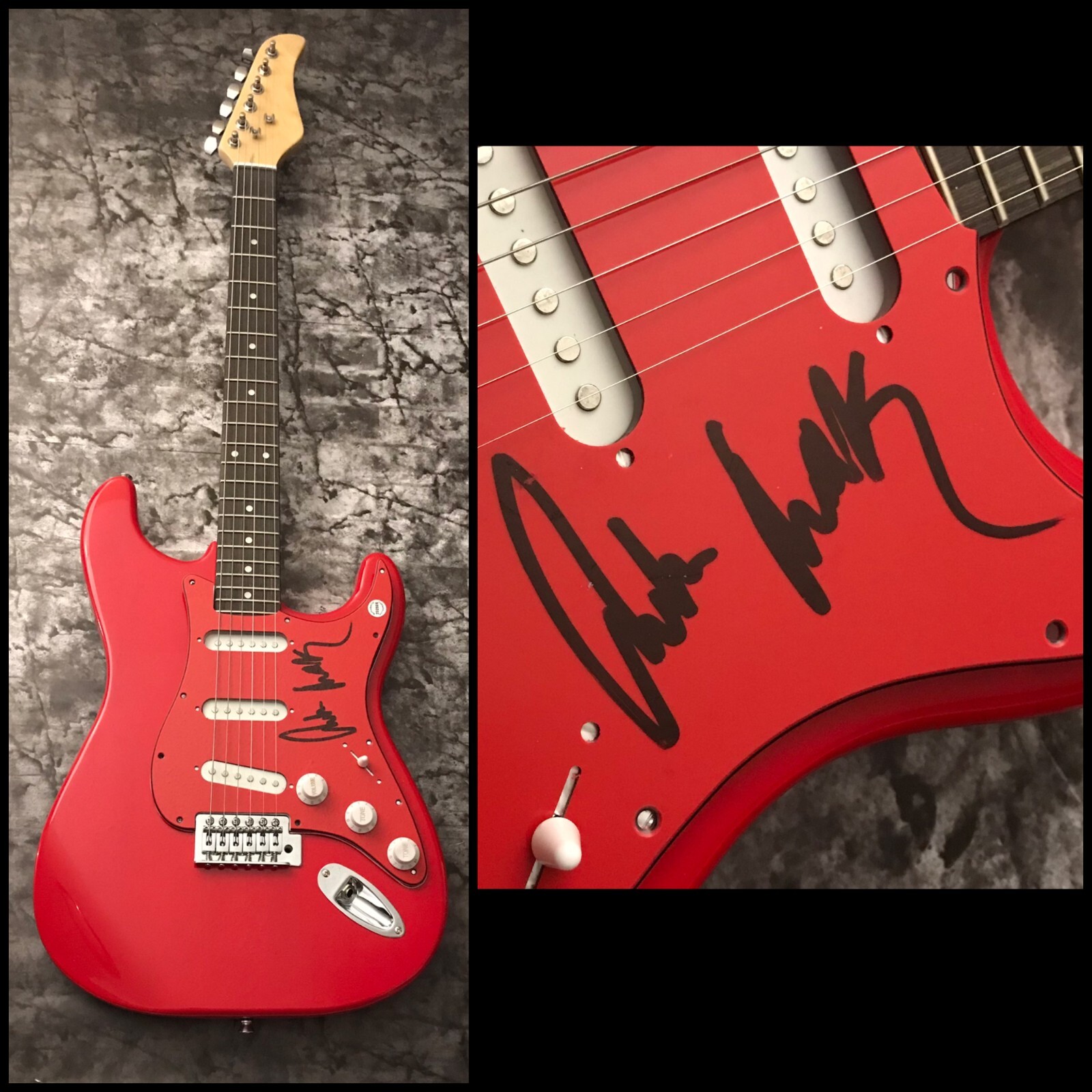GFA Heat & Lose My Cool Star * AMBER MARK * Signed Electric Guitar A1 COA