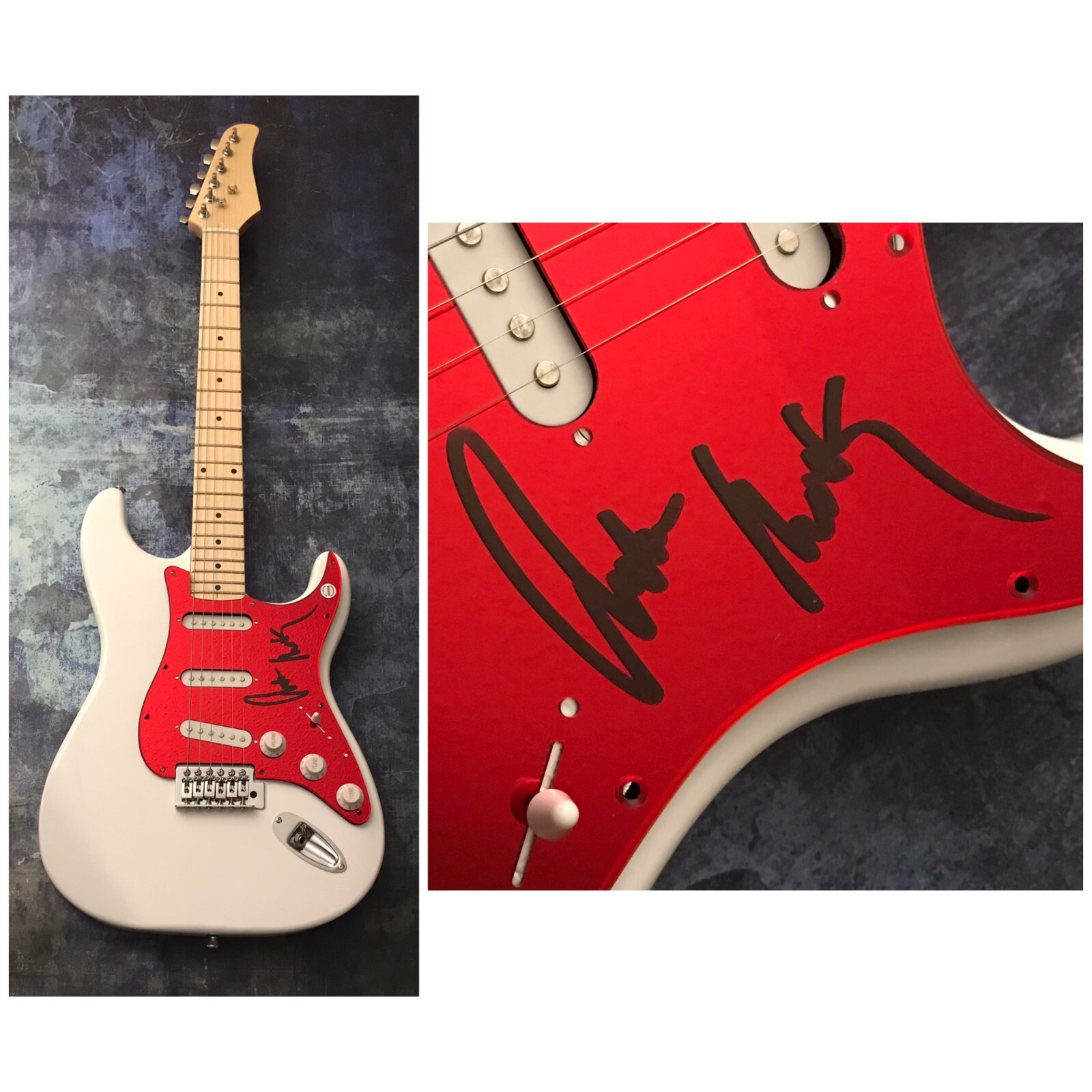 GFA Heat & Lose My Cool Star * AMBER MARK * Signed Electric Guitar PROOF A2 COA