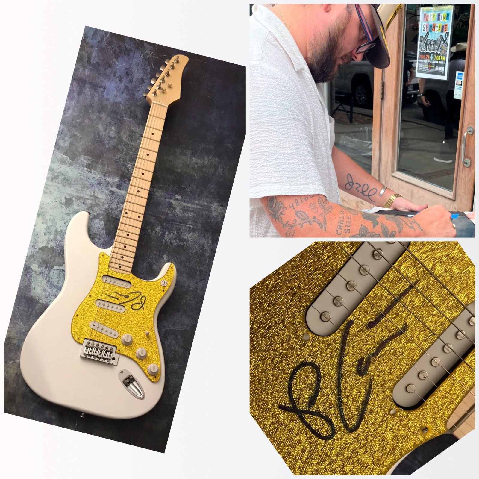 GFA Room 41 Holy Ghost Fire * PAUL CAUTHEN* Signed Electric Guitar PROOF P3 COA