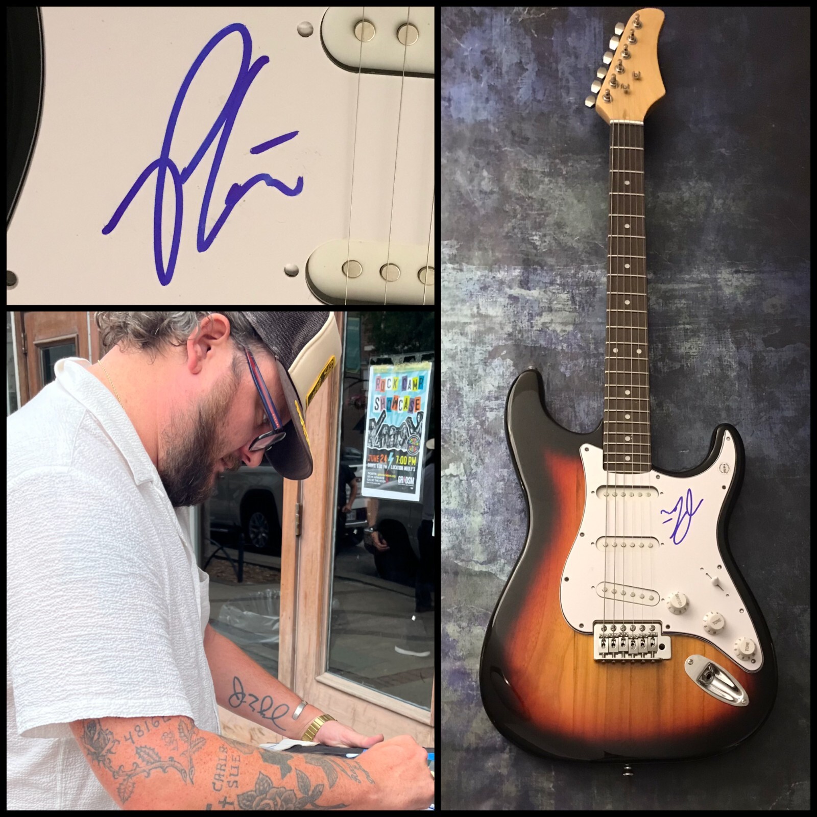 GFA Room 41 Holy Ghost Fire * PAUL CAUTHEN* Signed Electric Guitar PROOF P4 COA