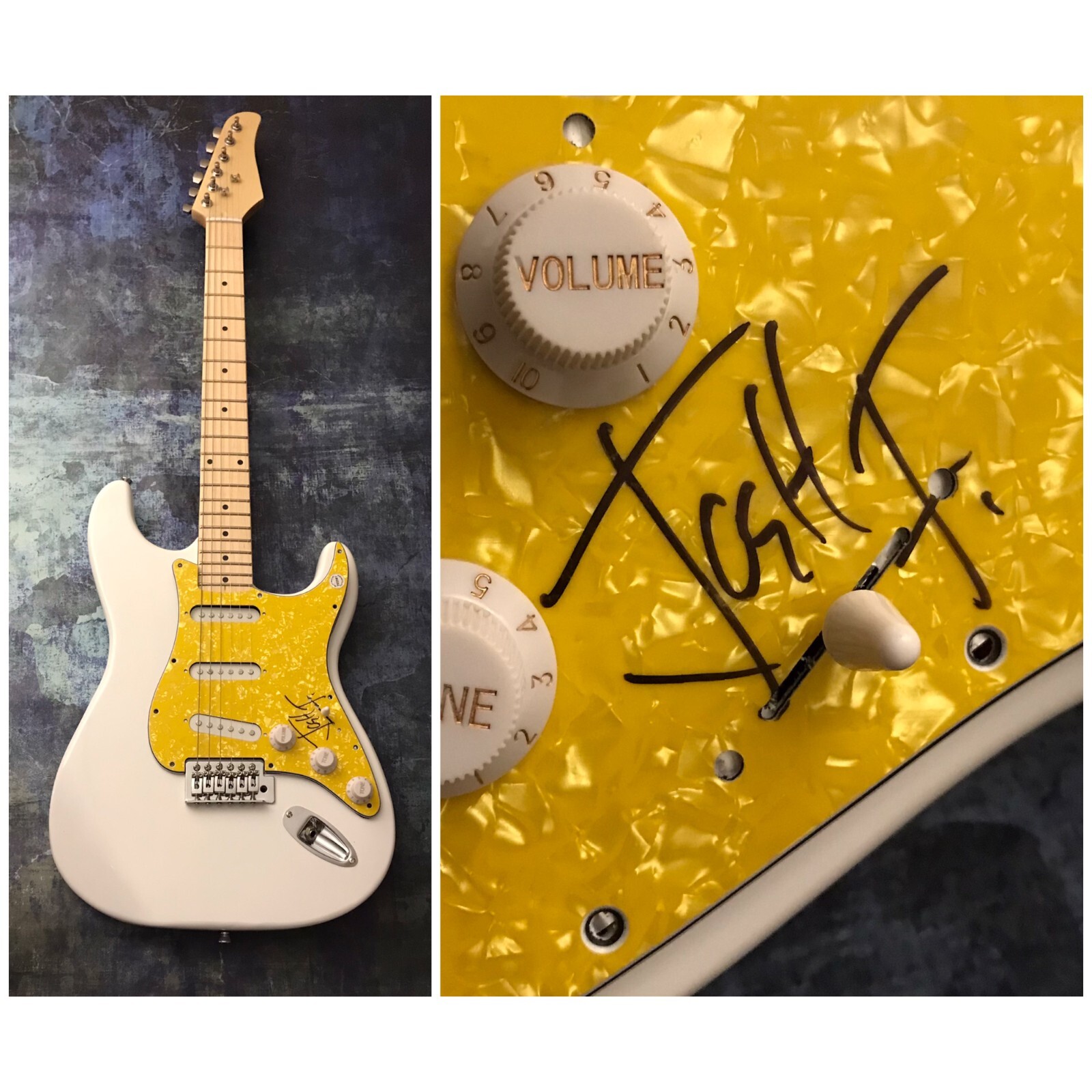 GFA Devo & The Vandals Drummer * JOSH FREESE * Signed Electric Guitar COA