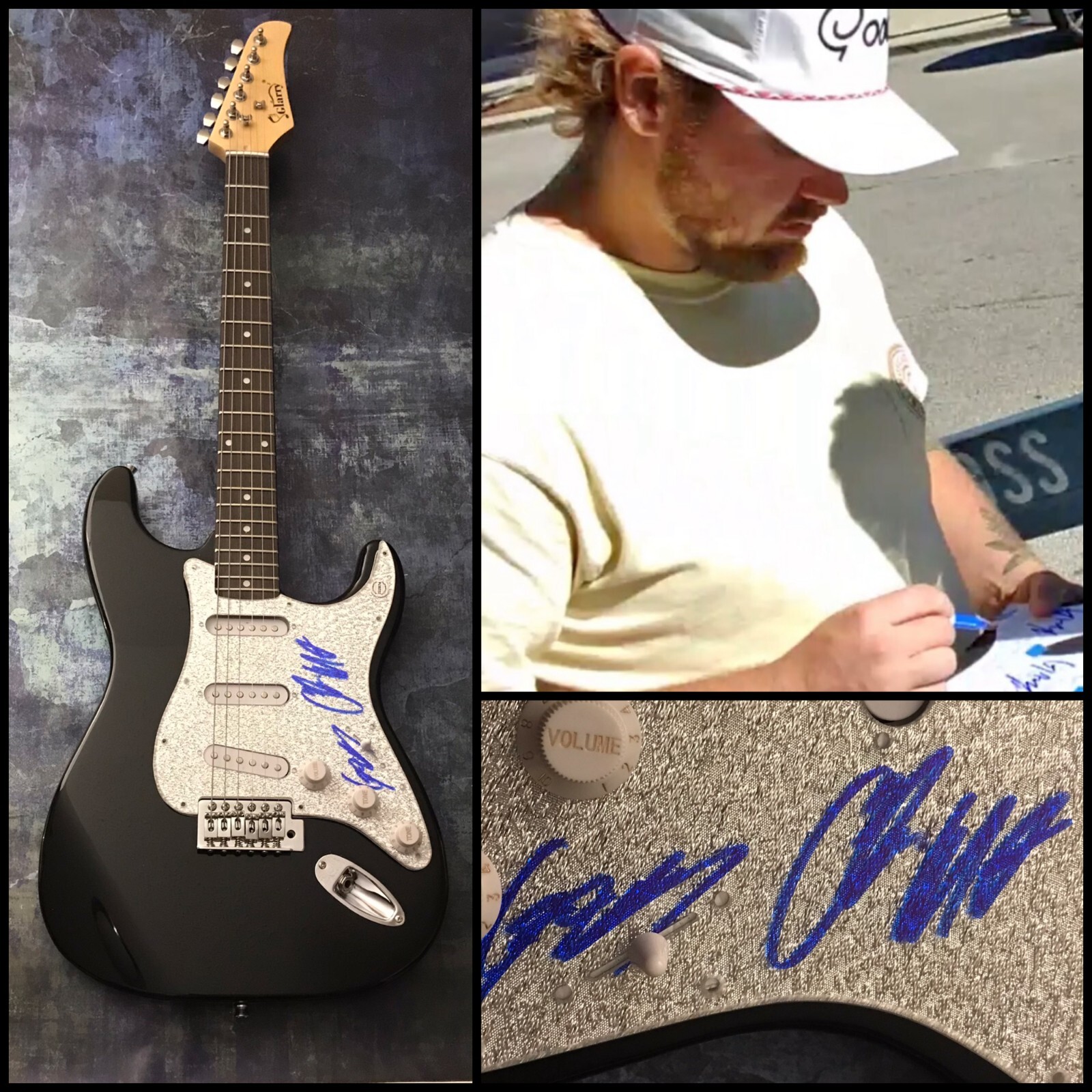 GFA Charles Muncaster & Gary * MUSCADINE BLOODLINE * Signed Electric Guitar COA