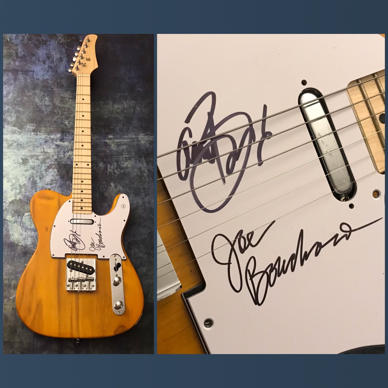 GFA Joe & Albert Bouchard * BLUE OYSTER CULT * Signed Tele Electric Guitar COA