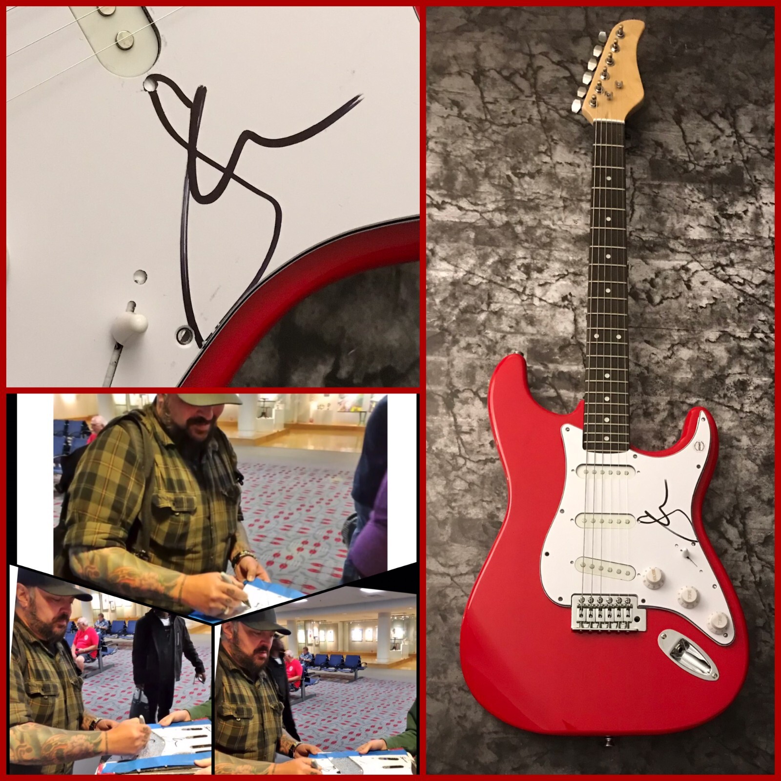 GFA Seether Band Disclaimer * SHAUN MORGAN * Signed Electric Guitar PROOF COA