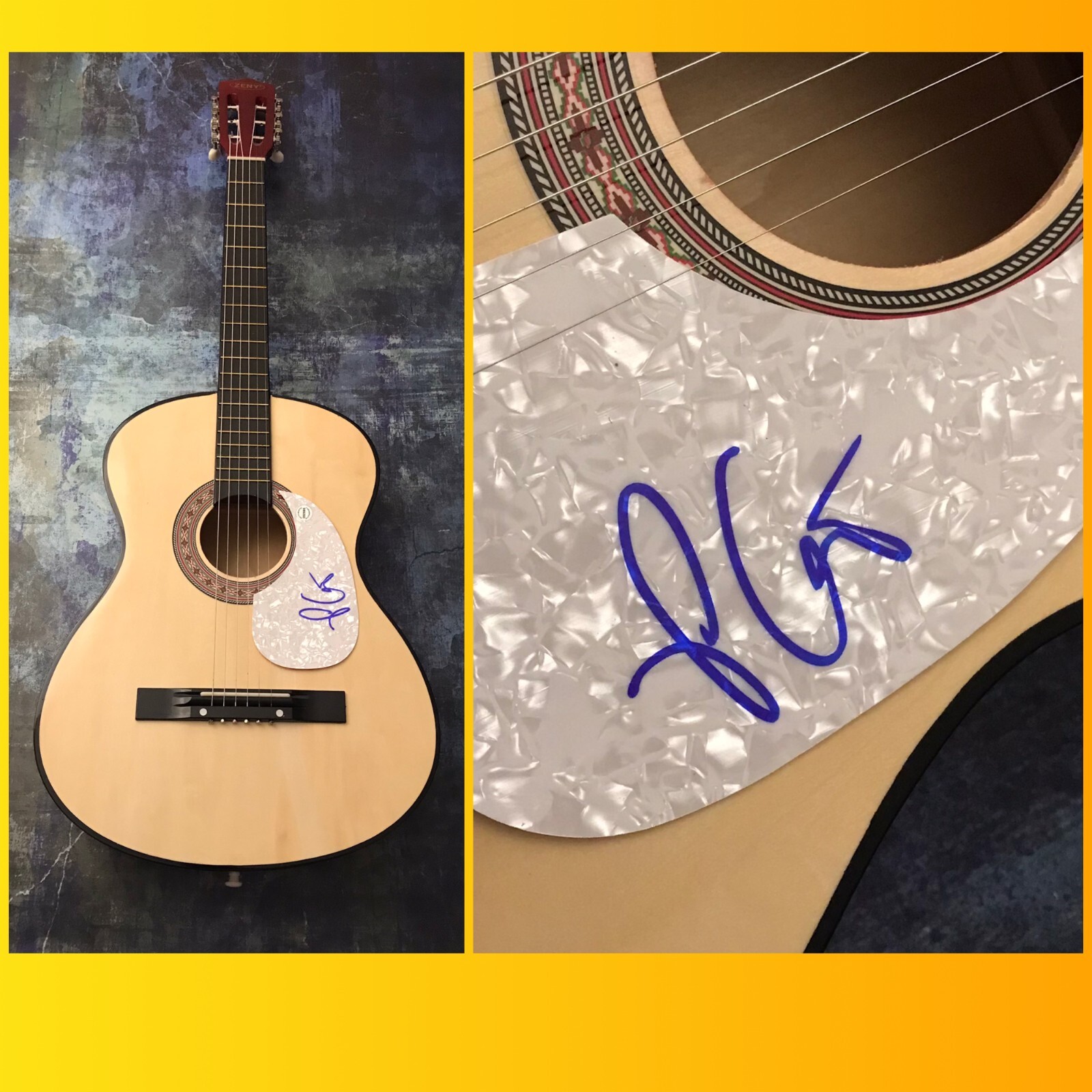 GFA Room 41 Holy Ghost Fire * PAUL CAUTHEN* Signed Acoustic Guitar PROOF P1 COA