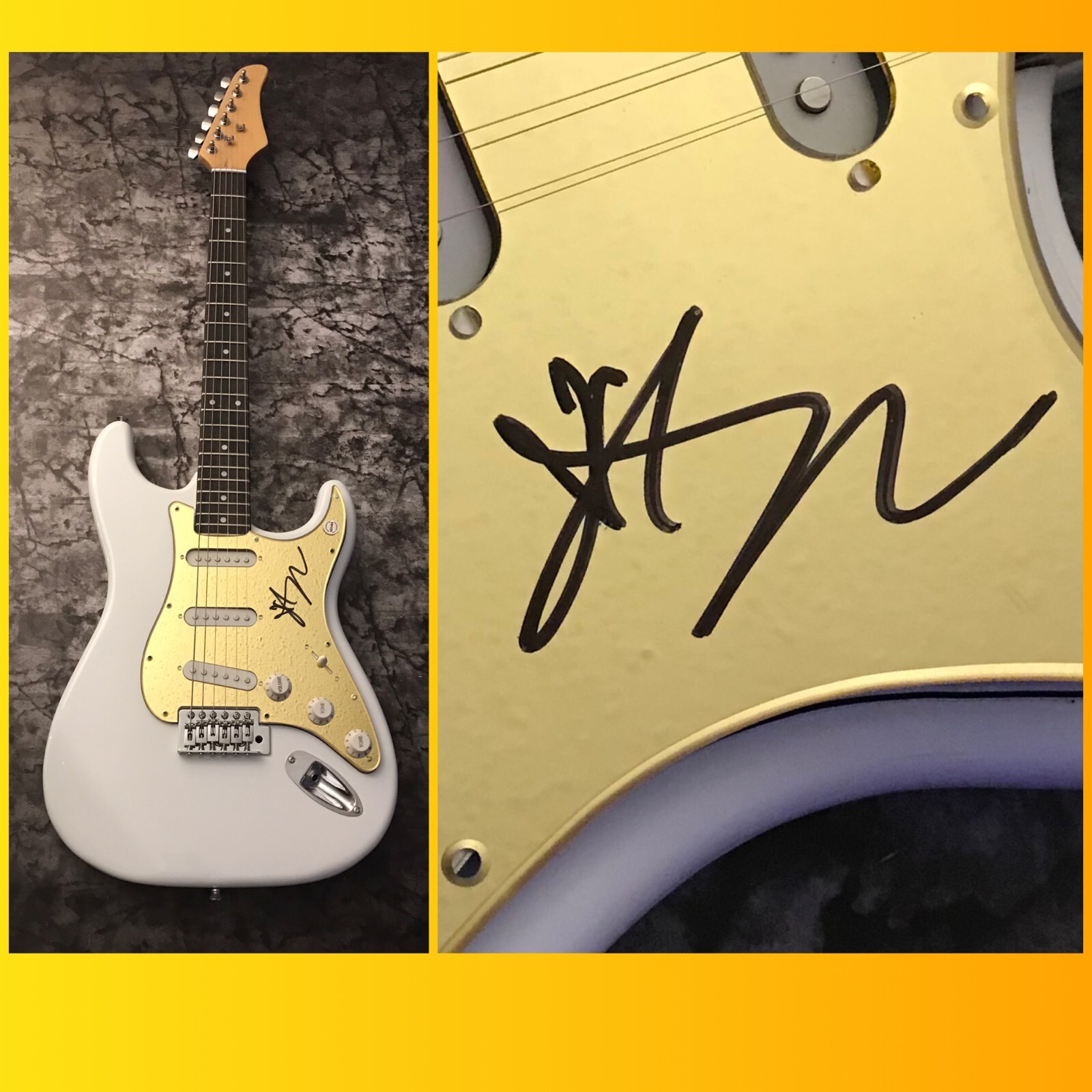 GFA Maneskin Band Beggin' Star * DAMIANO DAVID * Signed Electric Guitar COA