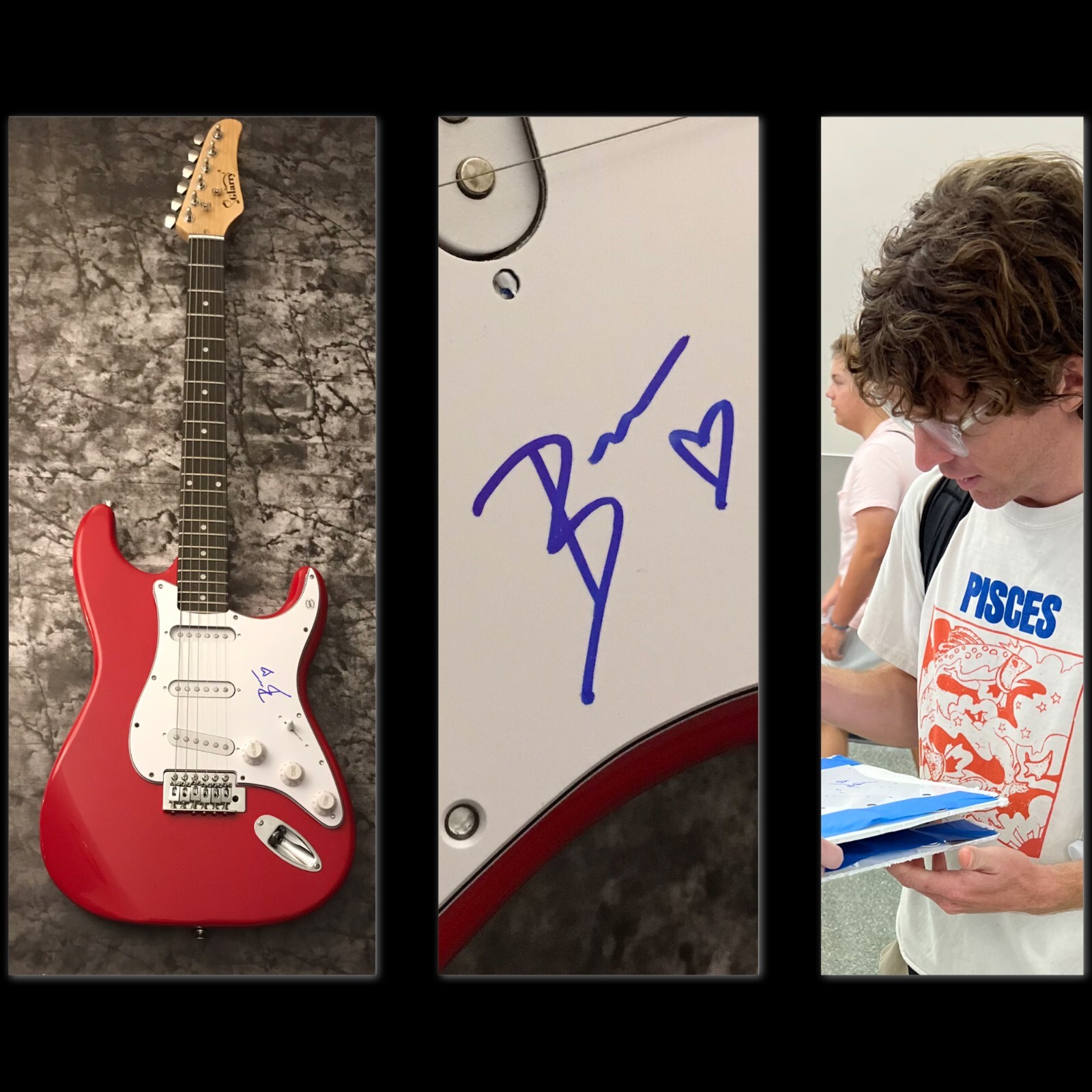 GFA Turnstile Band Star * BRENDAN YATES * Signed Electric Guitar PROOF COA