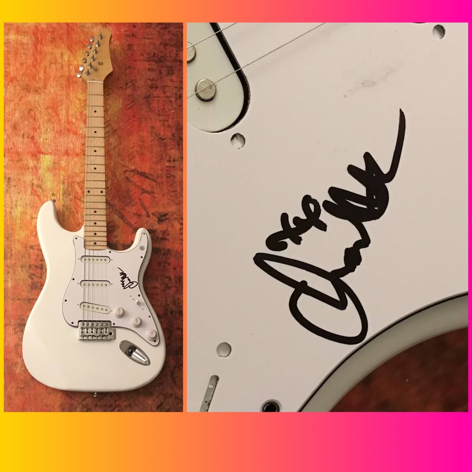 GFA Love and Other Lies Star * CHARLOTTE SANDS * Signed Electric Guitar C3 COA