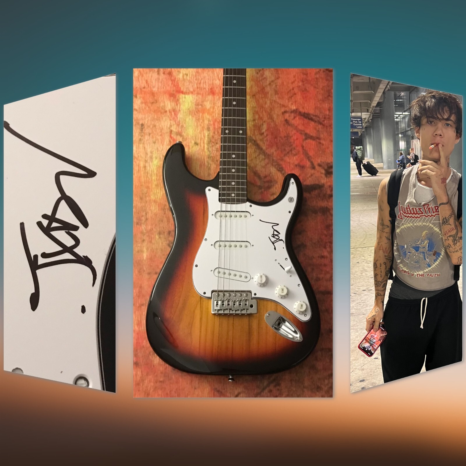 GFA Tell Me About Tomorrow Star * JXDN * Signed Electric Guitar COA