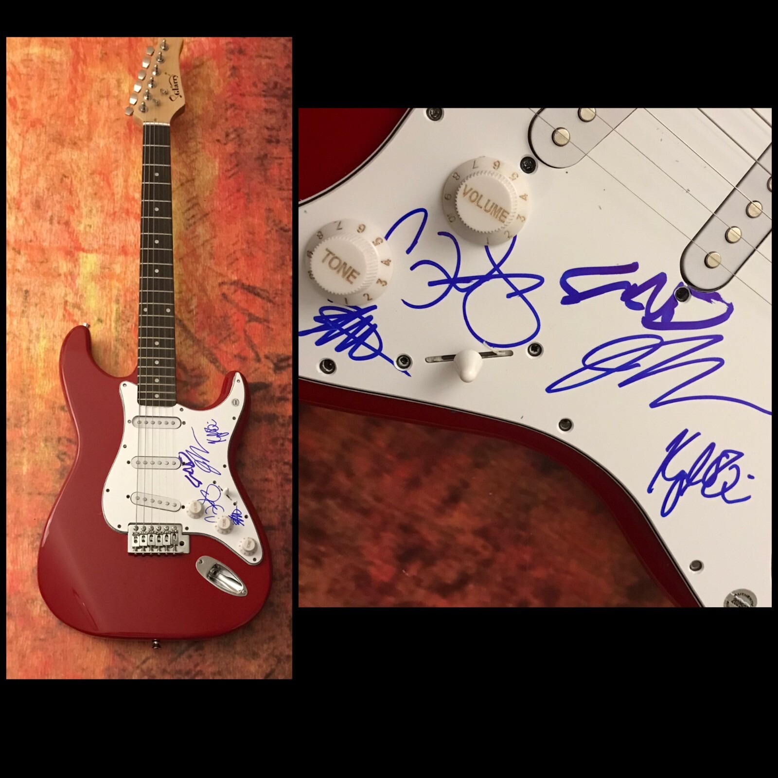 GFA John Gourley x5 Band * PORTUGAL. THE MAN * Signed Electric Guitar COA