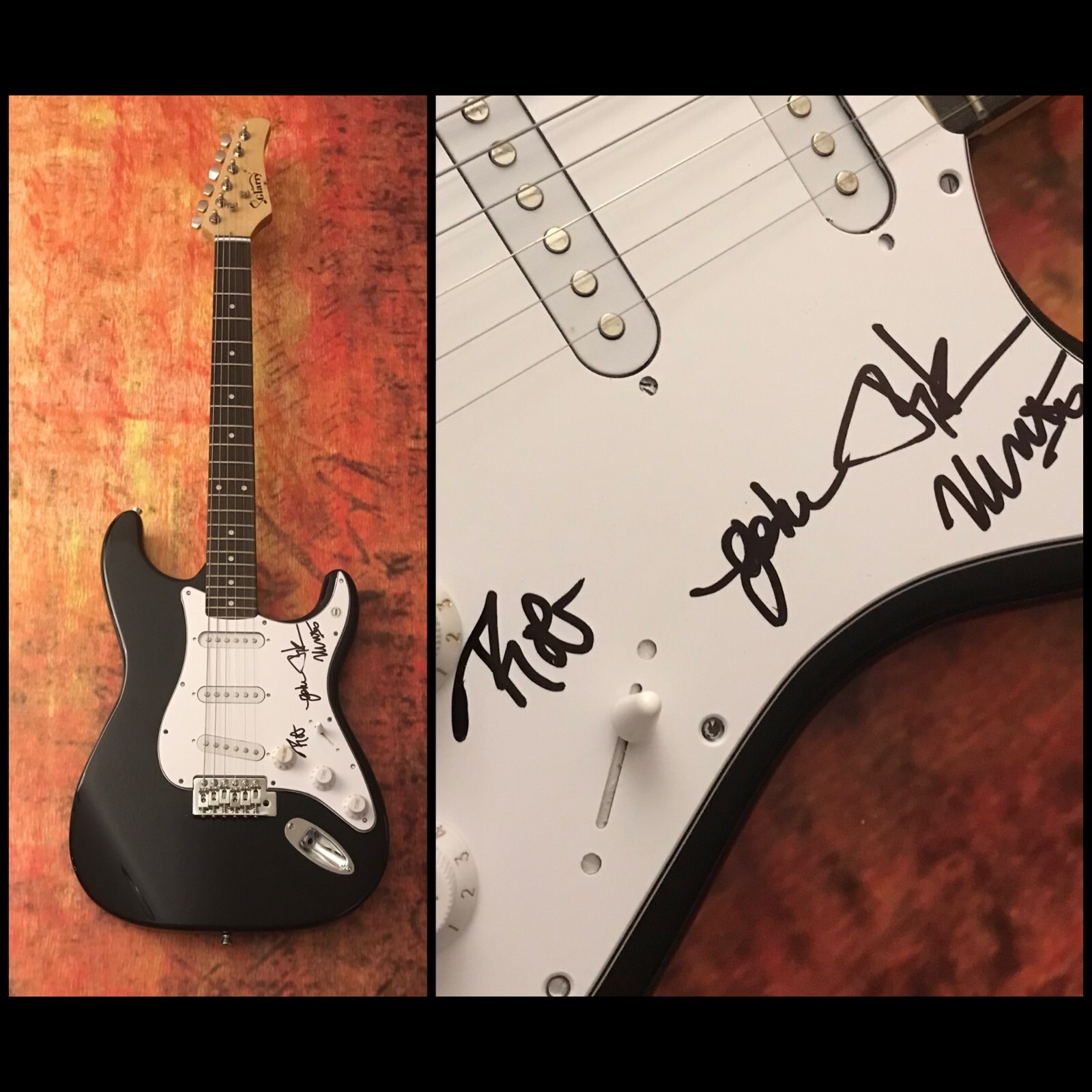 GFA Gabe Saporta x4 Band * MIDTOWN * Signed Electric Guitar PROOF M1 COA