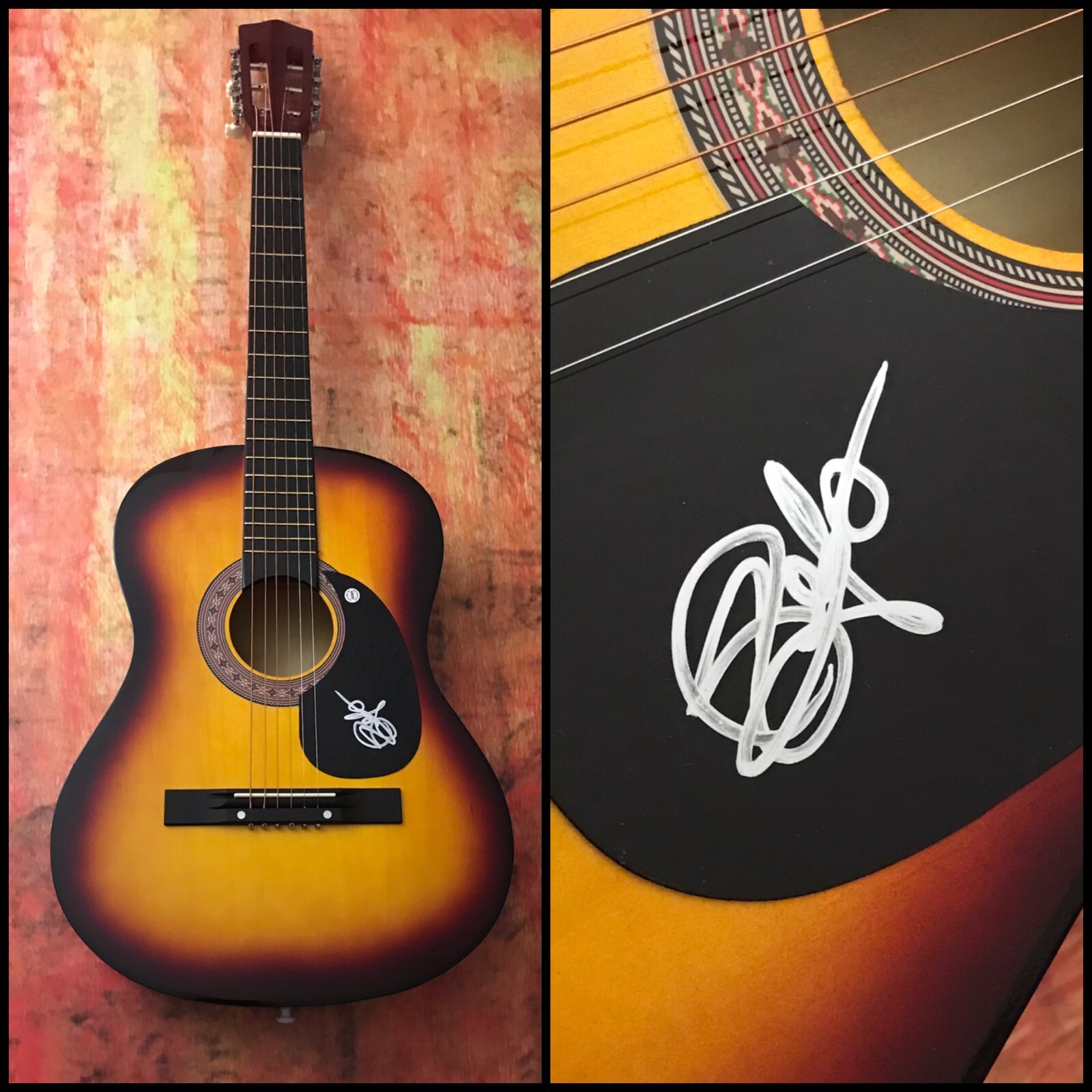 GFA Feeling Good Star * DEMUN JONES * Signed Acoustic Guitar D5 COA