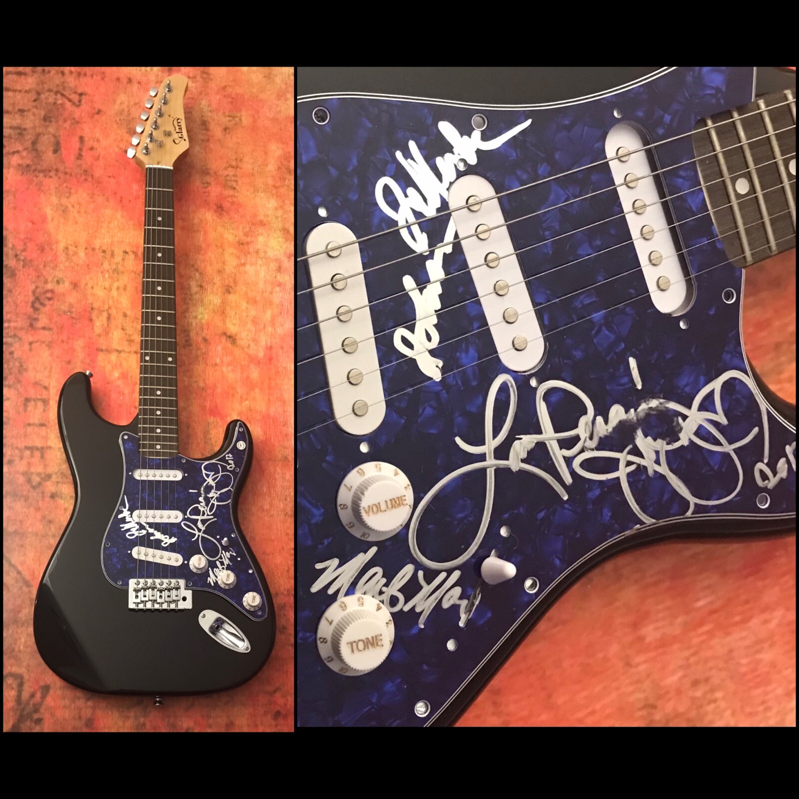 GFA Jesse Monte Jellybean x3 Band * THE TIME * Signed Electric Guitar AD1 COA