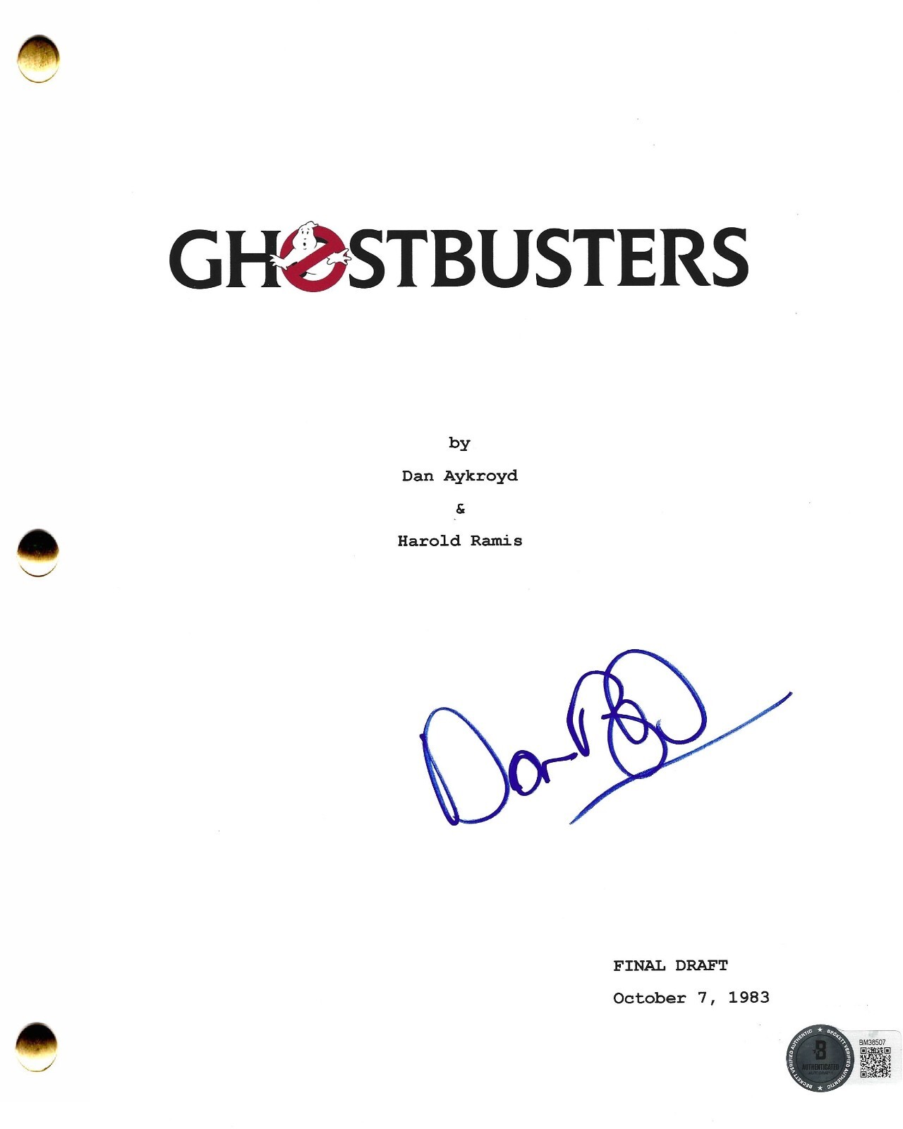 LINDA BLAIR SIGNED THE EXORCIST FULL SCRIPT AUTHENTIC AUTOGRAPH BECKETT COA