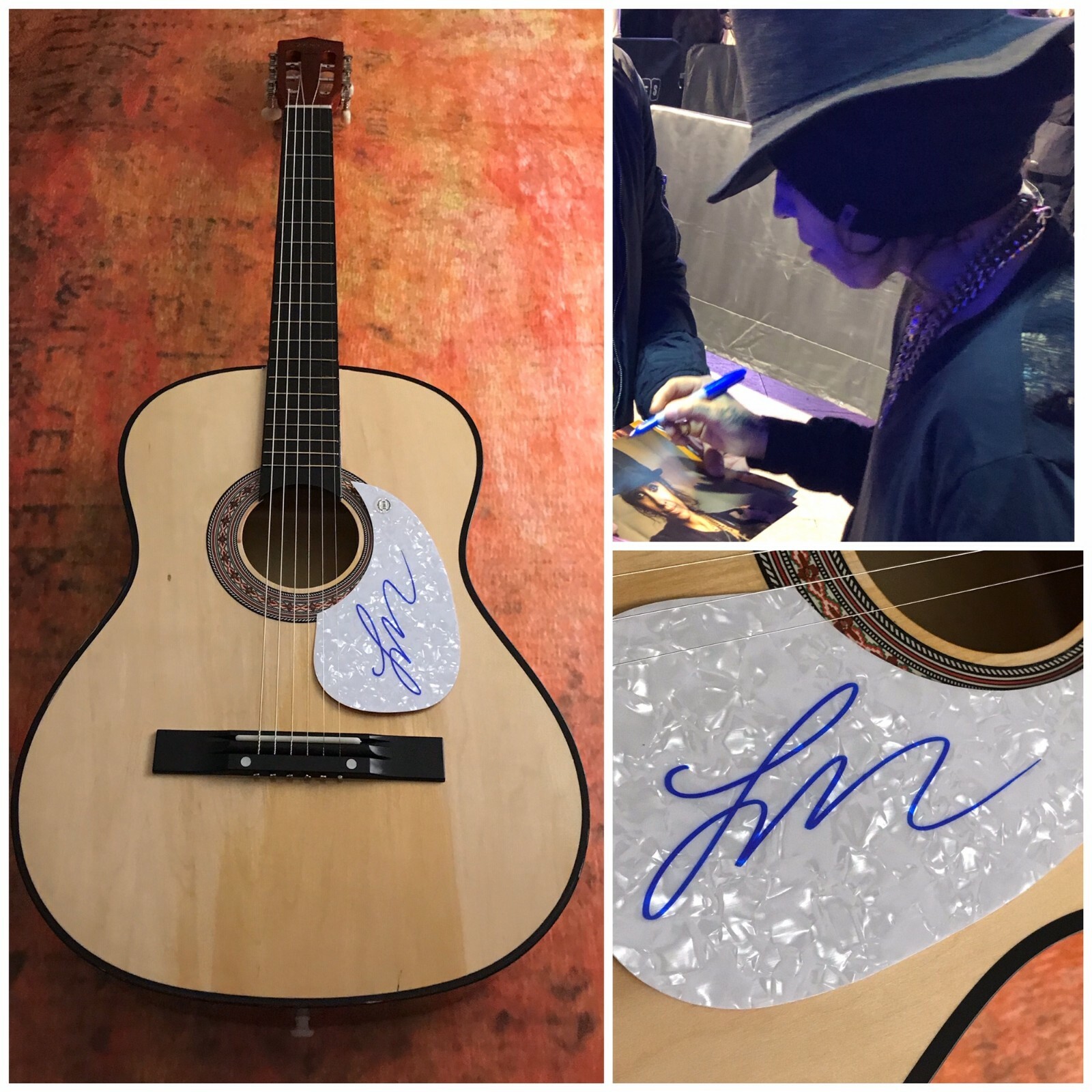 GFA 4 Non Blondes Star * LINDA PERRY * Signed Acoustic Guitar PROOF COA