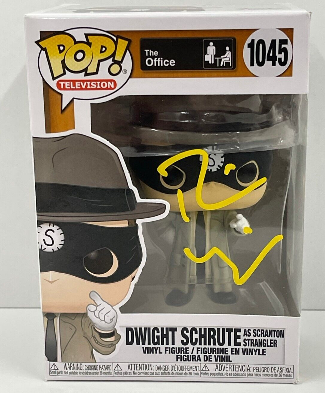 RAINN WILSON DWIGHT SCHRUTE SIGNED THE OFFICE FUNKO FIGURE 1045 BECKETT COA 6