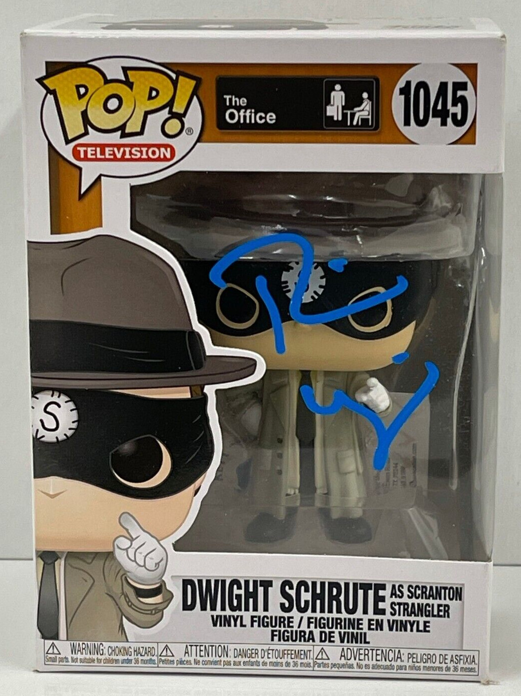 RAINN WILSON DWIGHT SCHRUTE SIGNED THE OFFICE FUNKO FIGURE 1045 BECKETT COA 11