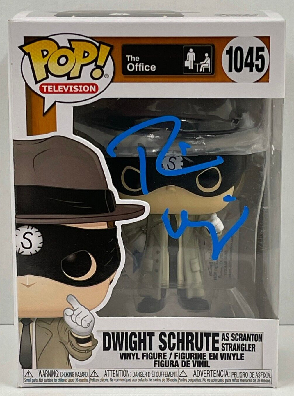 RAINN WILSON DWIGHT SCHRUTE SIGNED THE OFFICE FUNKO FIGURE 1045 BECKETT COA 22